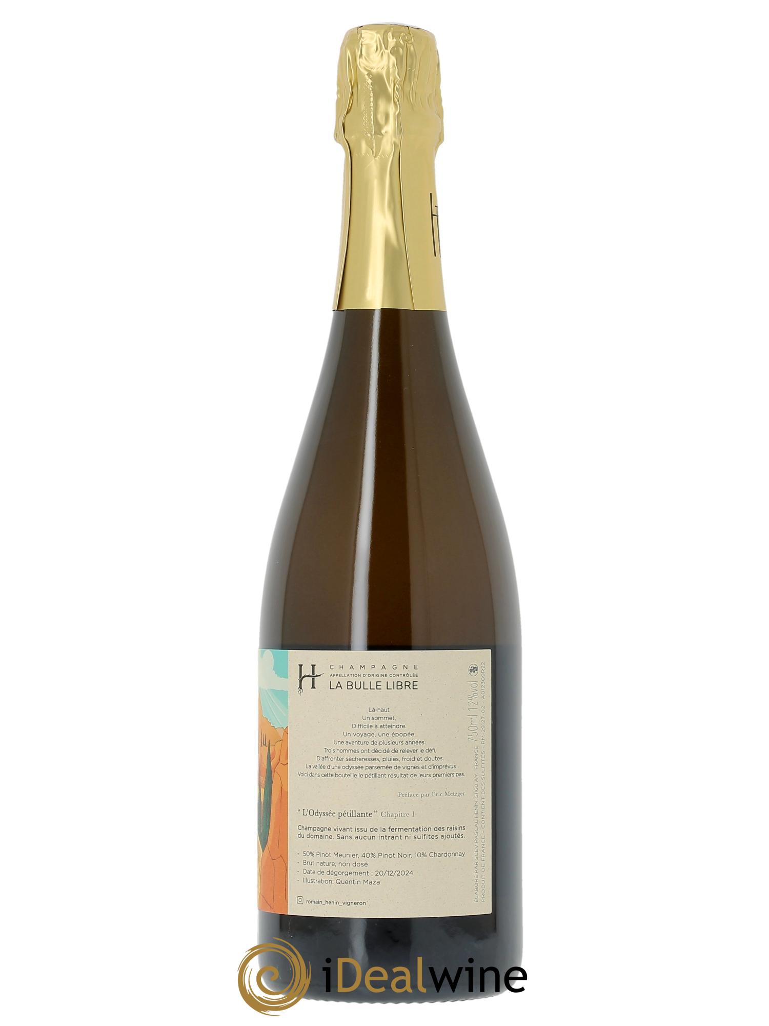 L'Odyssée Pétillante Chapitre 1 (Pascal Henin) Romain Henin - Lot de 1 bouteille - 1