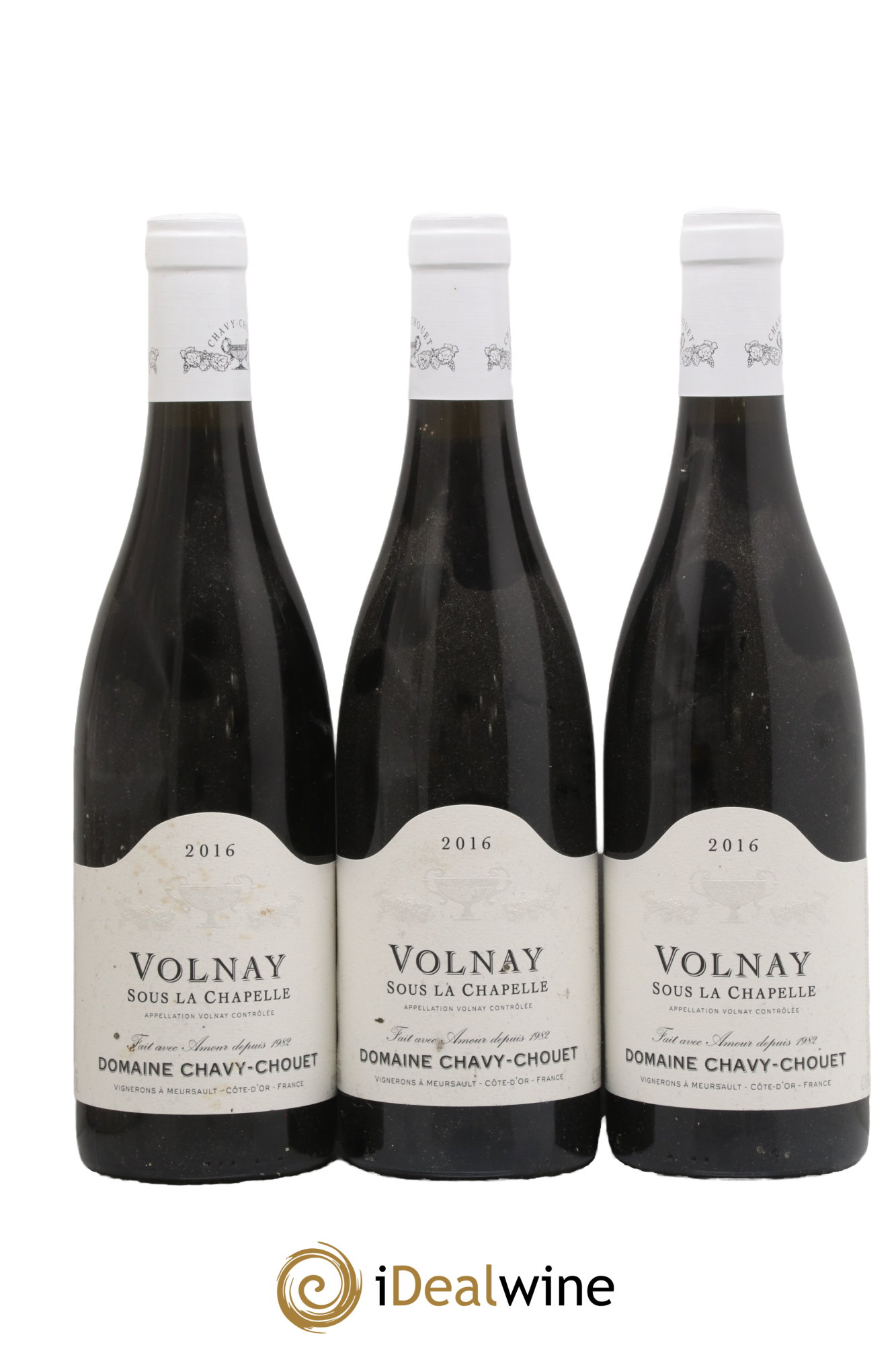 Volnay Sous la Chapelle Chavy-Chouet 2016 - Lot de 3 bouteilles - 0