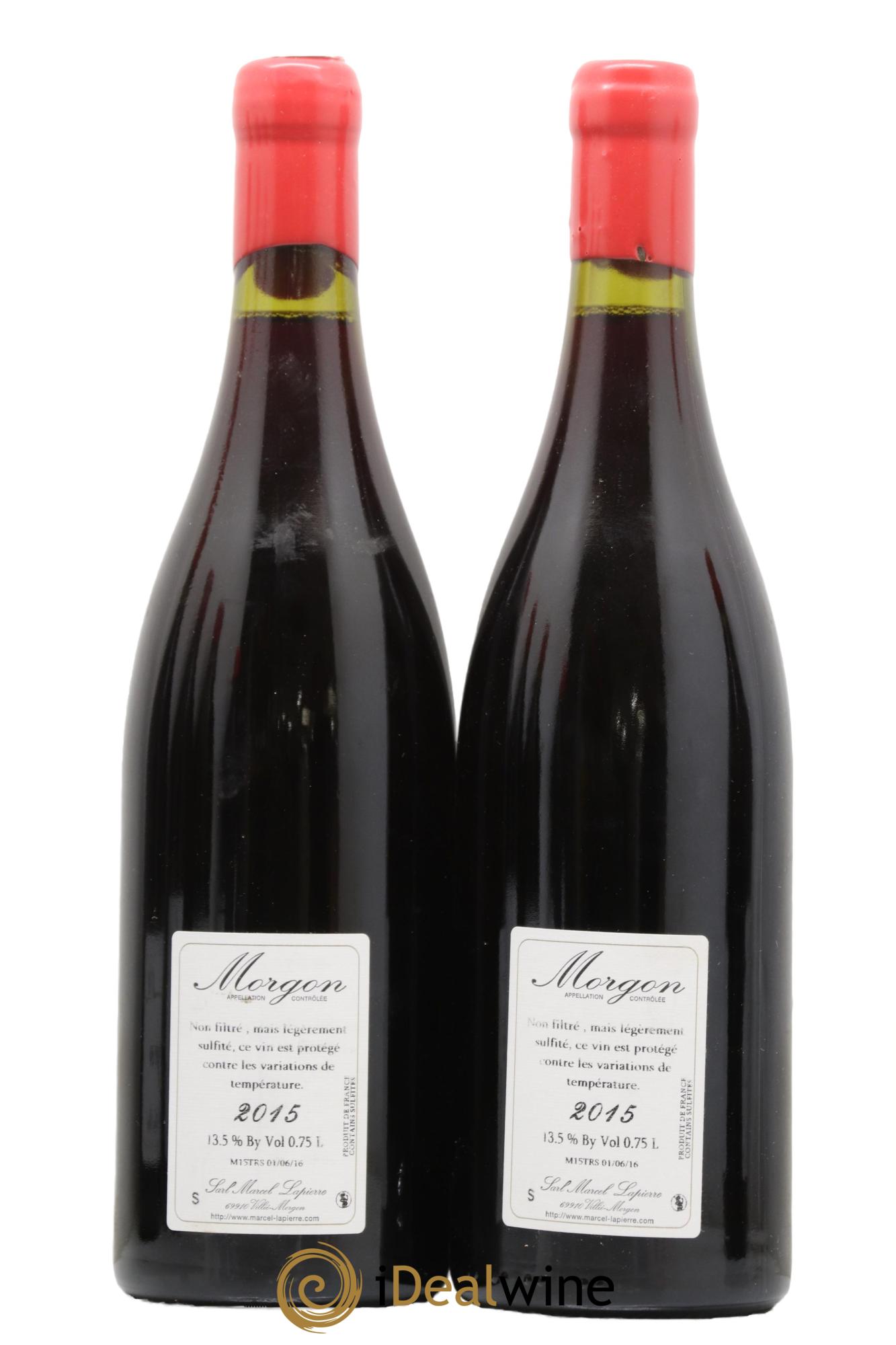 Morgon Marcel Lapierre (Domaine) 2015 - Lot de 2 bouteilles - 1
