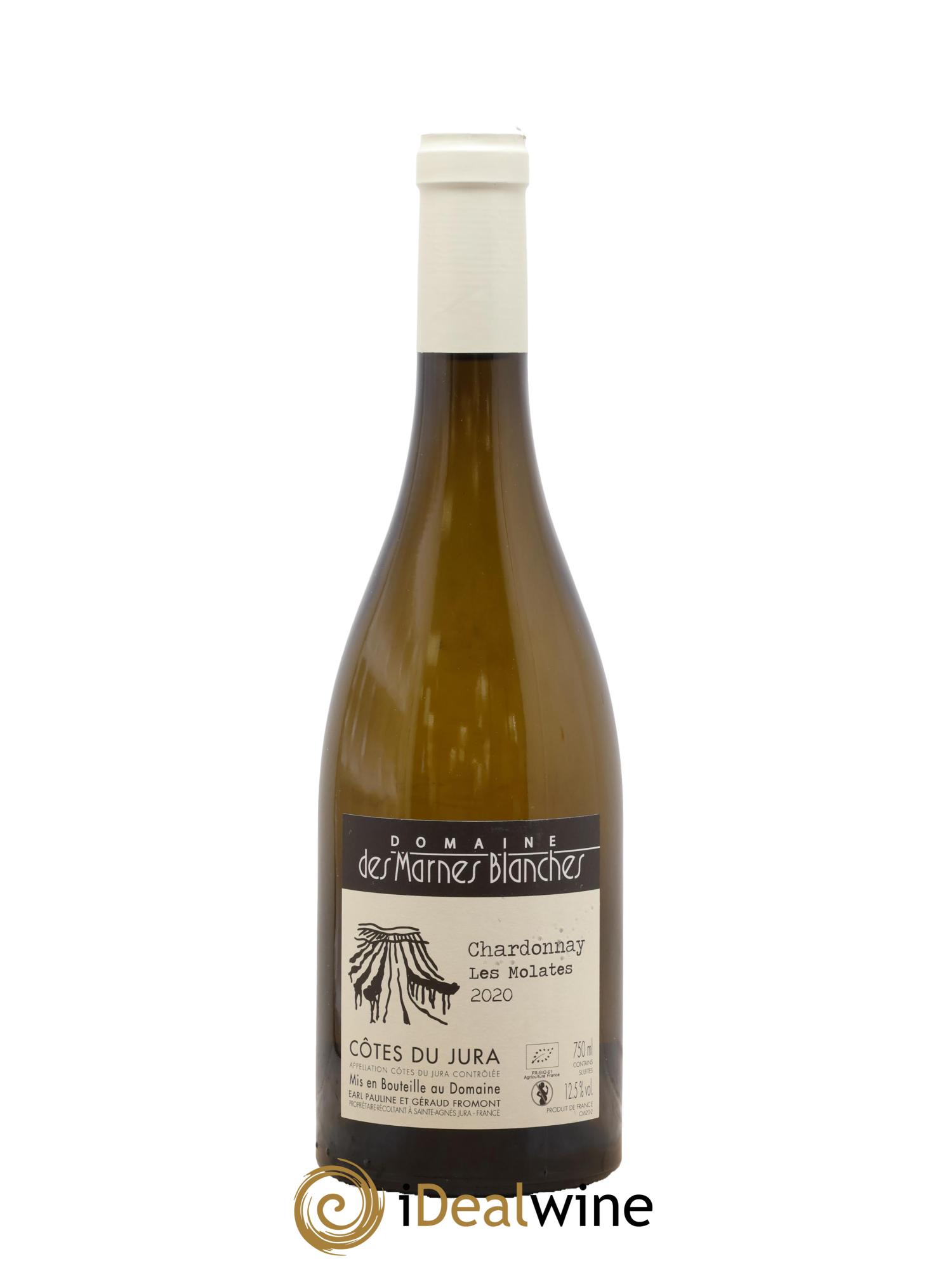 Côtes du Jura Les Molates Chardonnay Marnes Blanches (Domaine des) 2020 - Lot de 1 bouteille - 0
