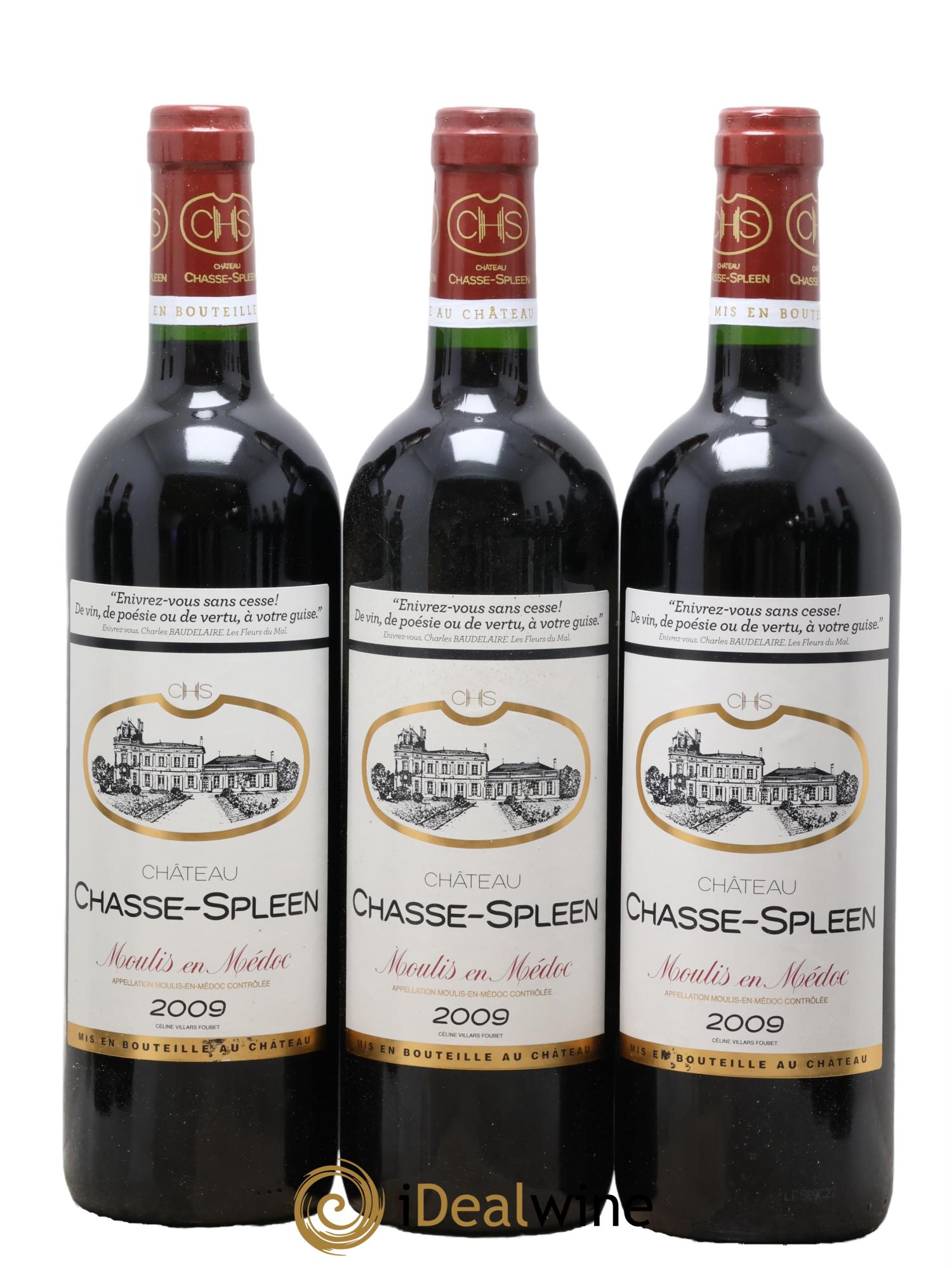 Château Chasse Spleen 2009 - Lot of 12 bottles - 2