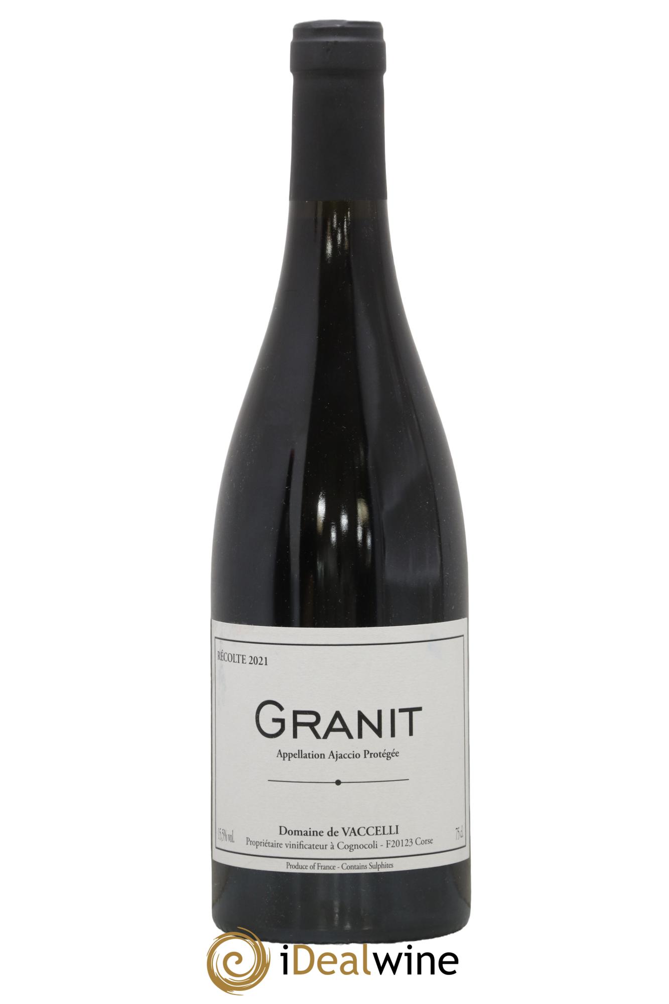 Ajaccio Granit Vaccelli 2021 - Lot de 1 bouteille - 0