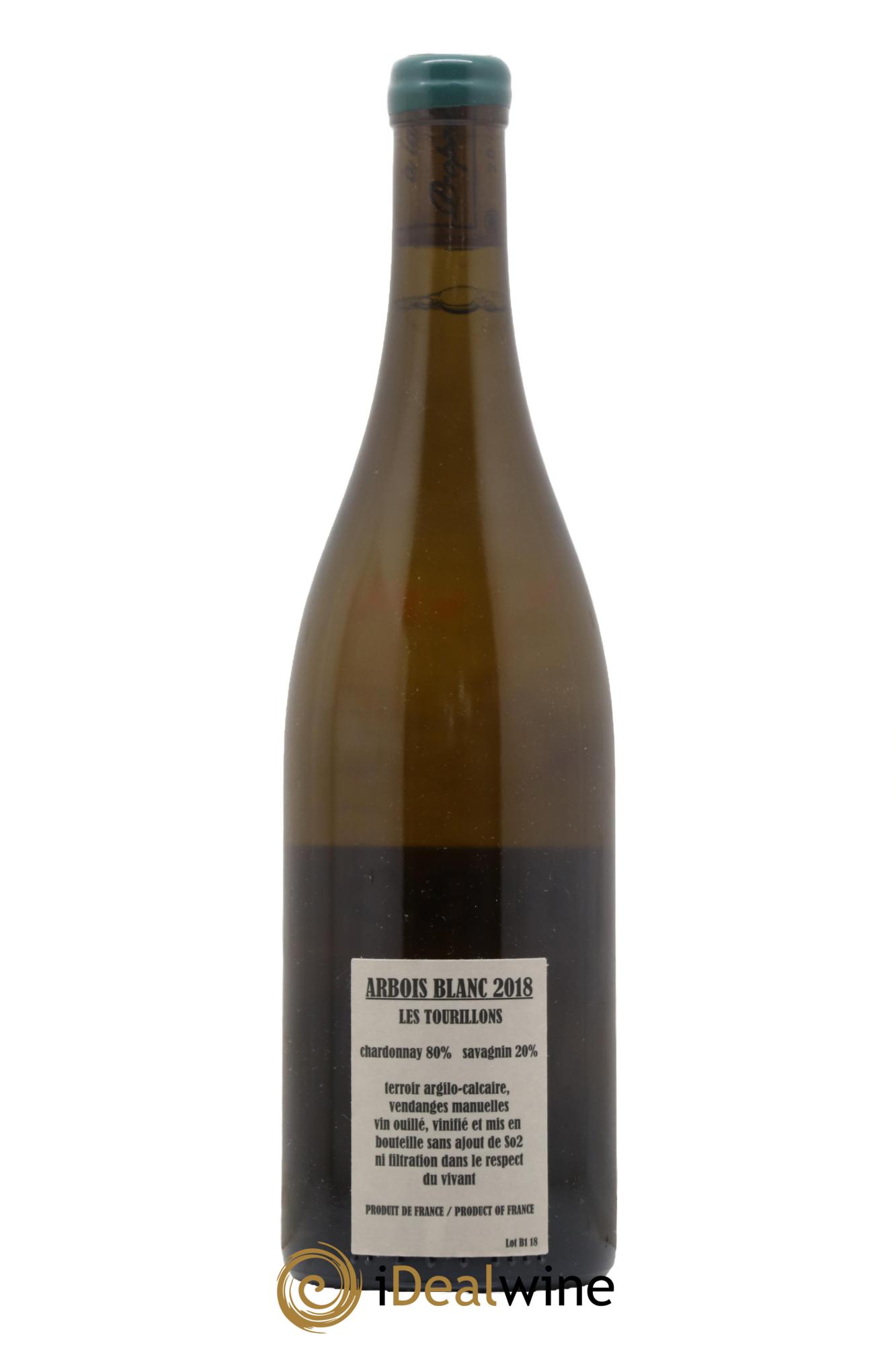 Arbois Chardonnay Savagnin Les Tourillons Adeline Houillon & Renaud Bruyère  2018 - Lot de 1 bouteille - 1