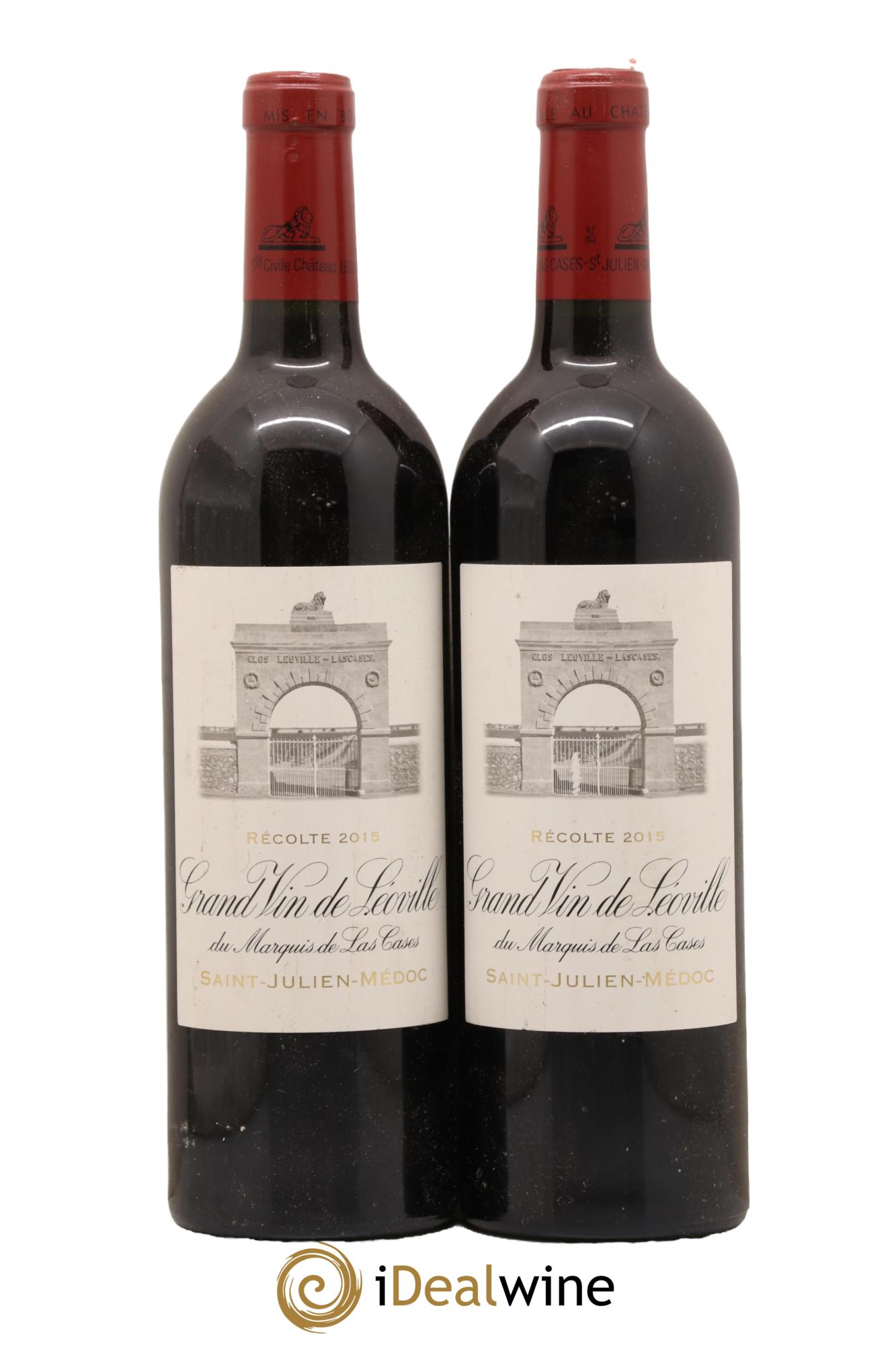 Château Léoville Las Cases 2ème Grand Cru Classé 2015 - Lot de 2 bouteilles - 0
