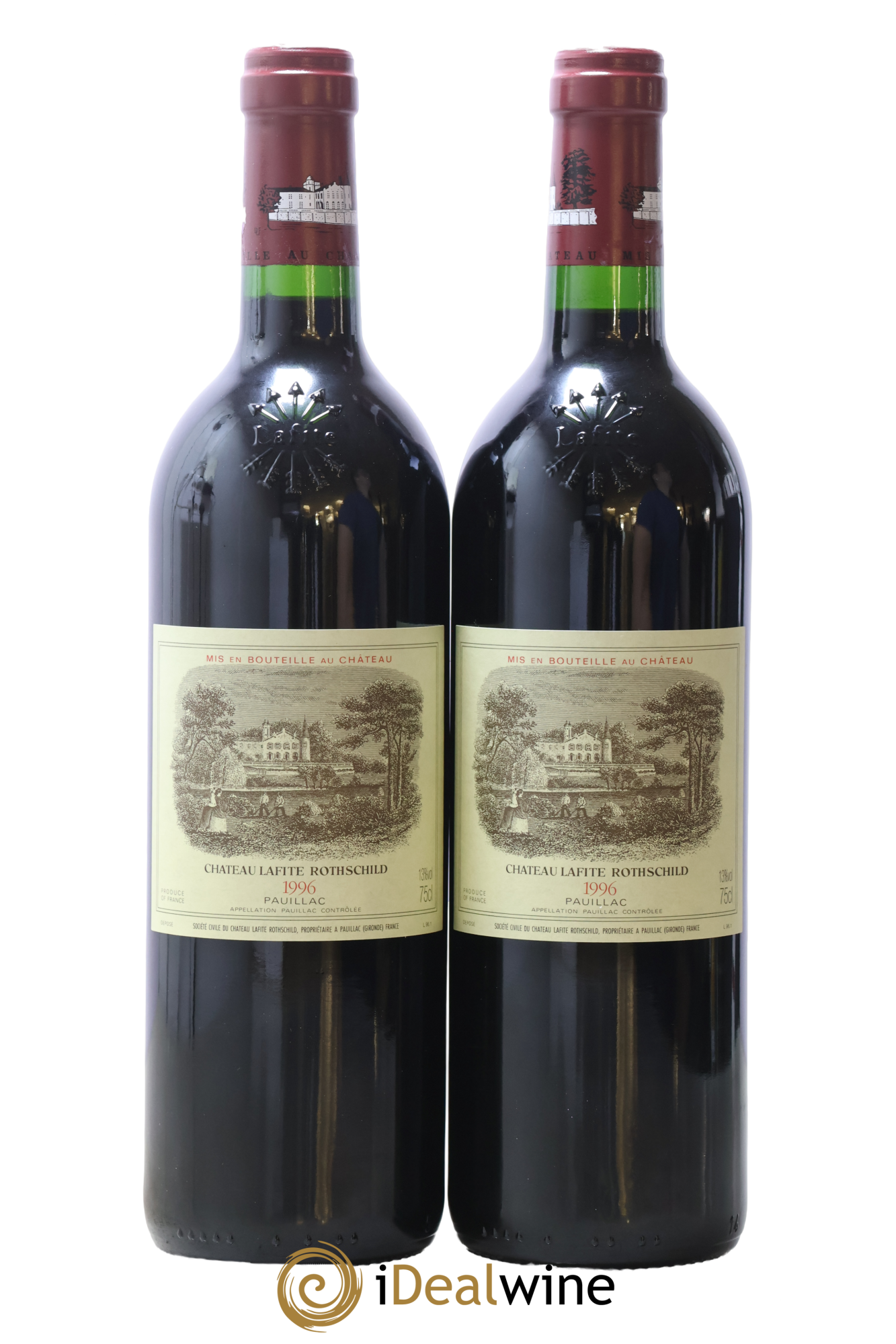 Château Lafite Rothschild 1er Grand Cru Classé 1996 - Lot of 2 bottles - 0