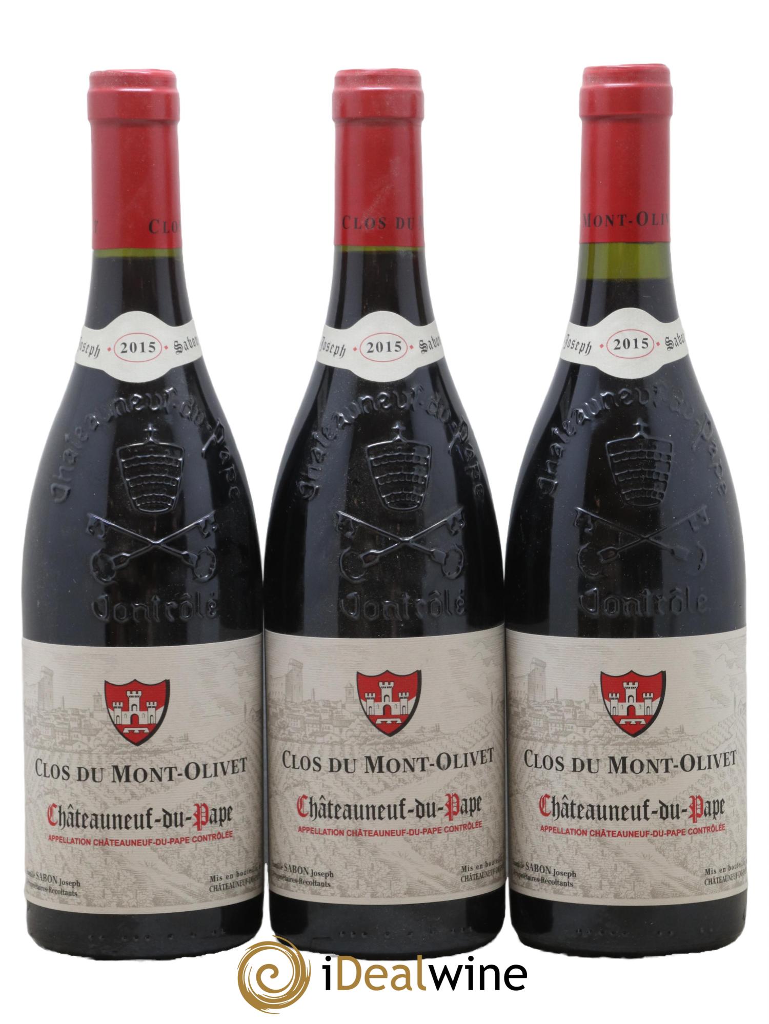 Châteauneuf-du-Pape Clos du Mont-Olivet 2015 - Lot de 3 bouteilles - 0