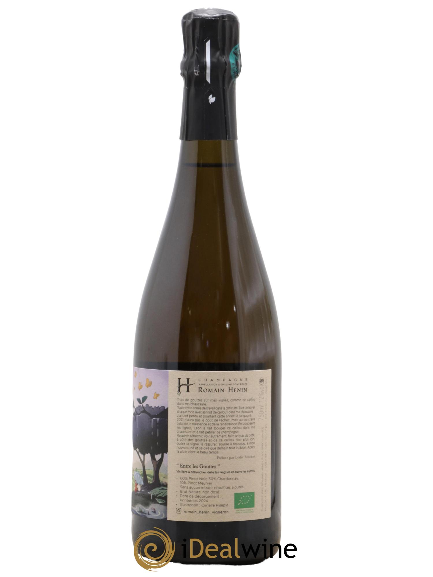Entre les Gouttes Romain Henin - Lot of 1 bottle - 1