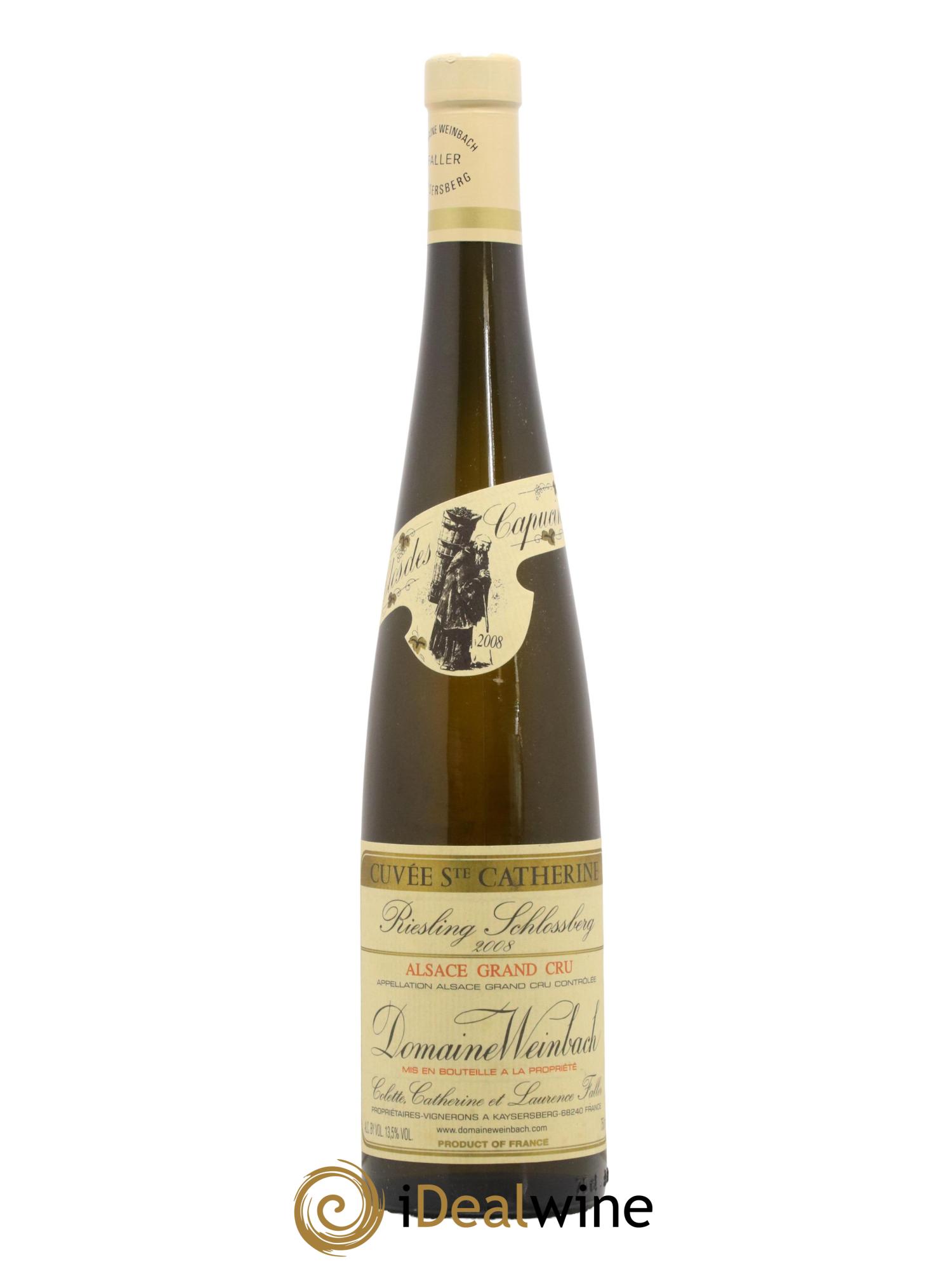 Alsace Grand Cru Riesling Schlossberg Cuvée Sainte Catherine Weinbach (Domaine) 2008 - Lotto di 1 bottiglia - 0