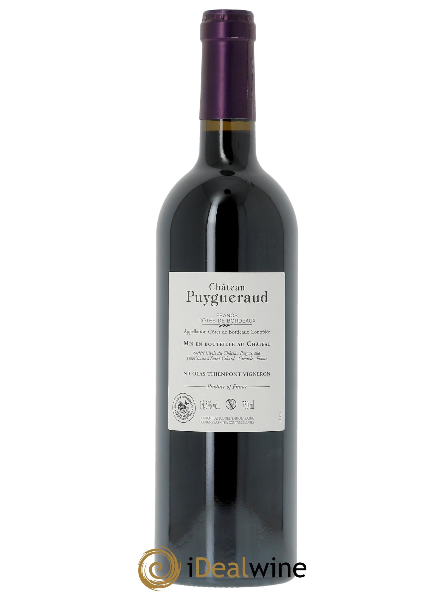 Château Puygueraud  2023 - Posten von 1 Flasche - 1