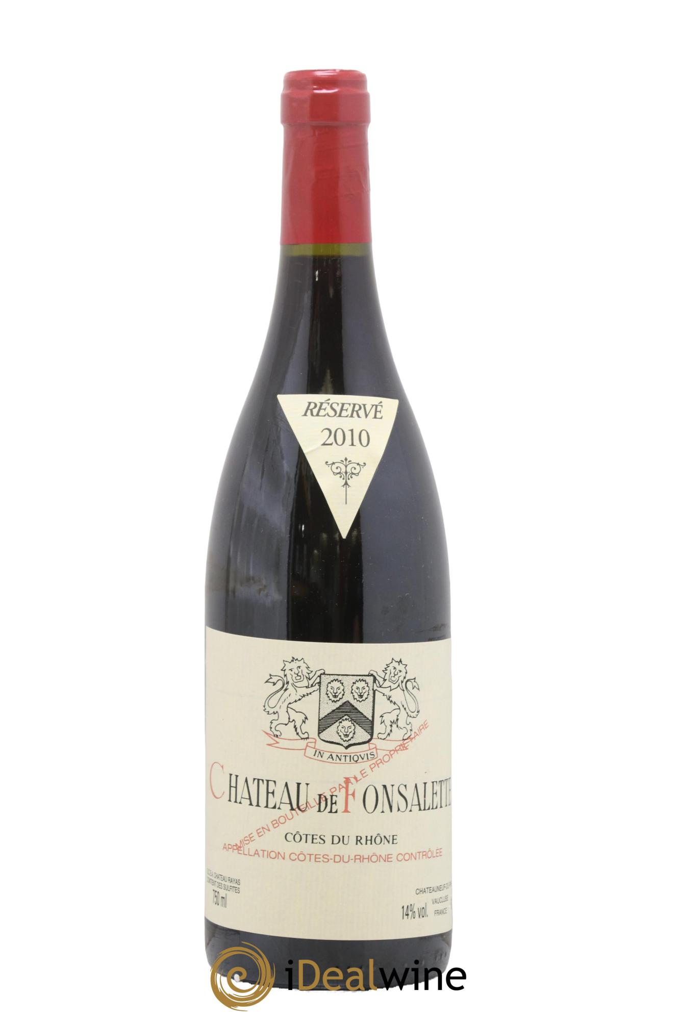 Côtes-du-Rhône Château de Fonsalette Emmanuel Reynaud 2010 - Lotto di 1 bottiglia - 0