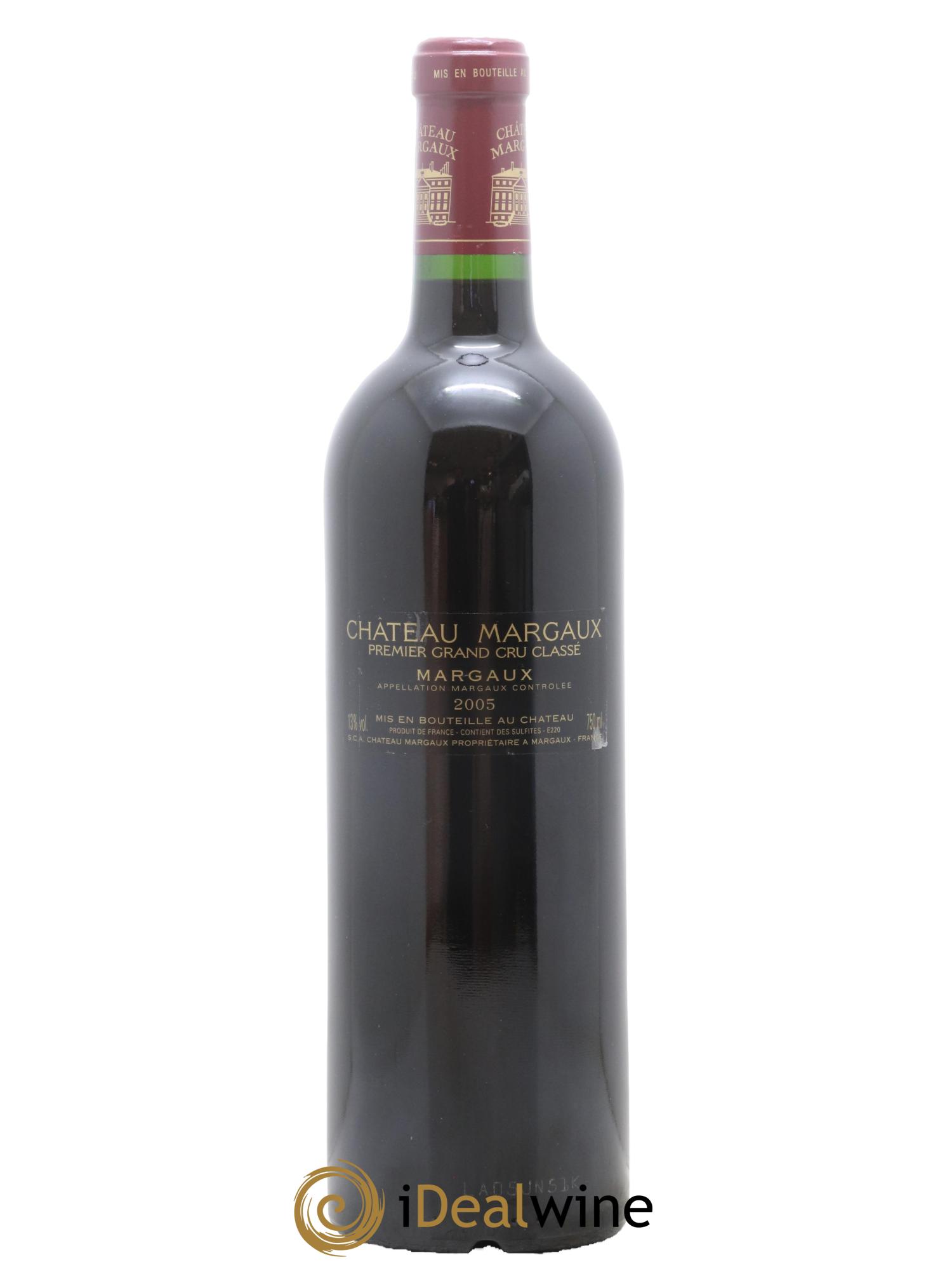 Château Margaux 1er Grand Cru Classé 2005 - Lot de 1 bouteille - 1