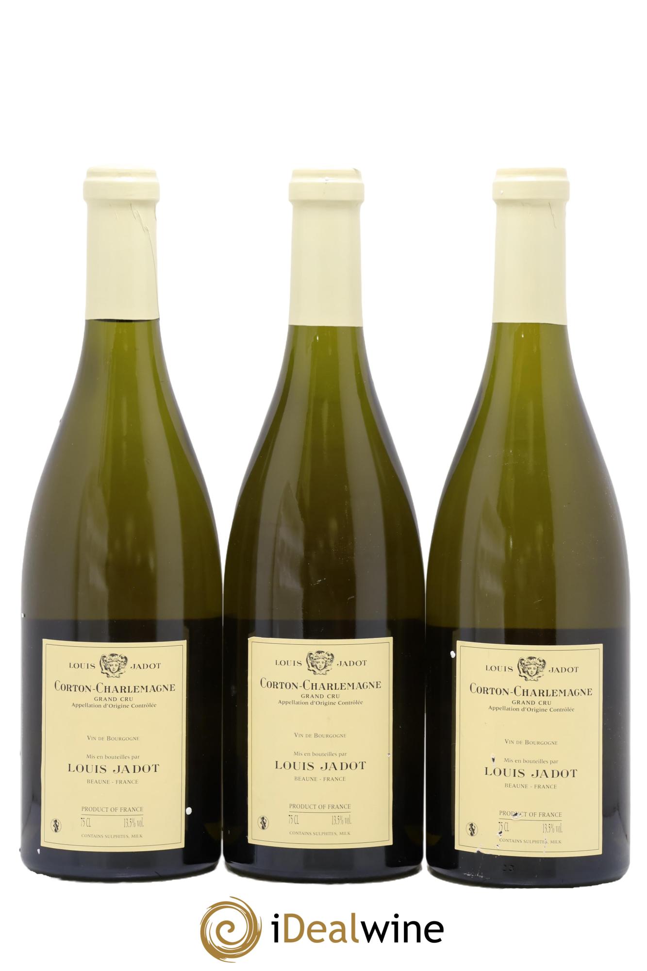 Corton-Charlemagne Grand Cru Héritiers Louis Jadot (Domaine des) - Louis Jadot 2018 - Posten von 3 Flaschen - 1
