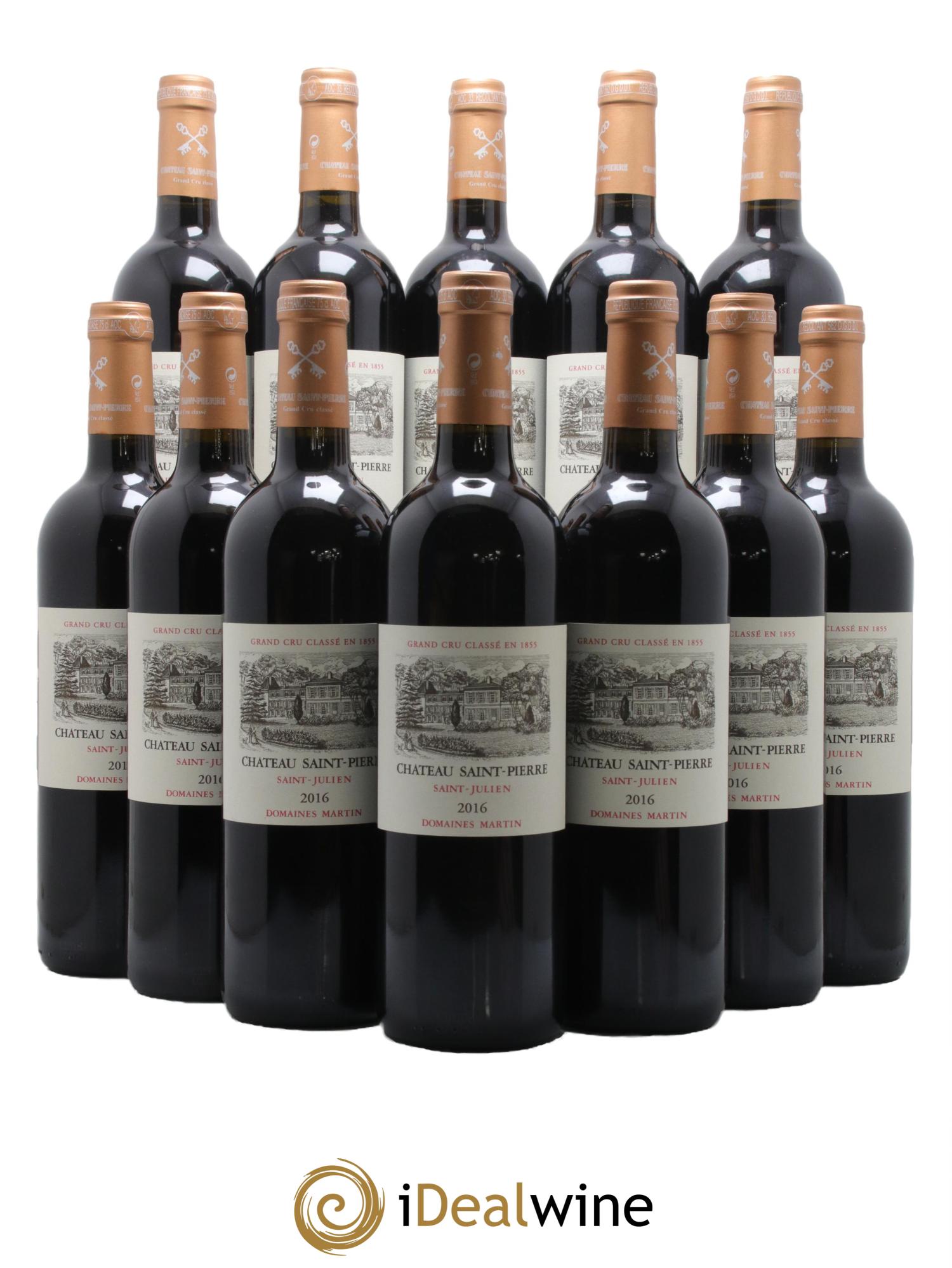 Château Saint-Pierre 4ème Grand Cru Classé 2016 - Lot de 12 bouteilles - 0