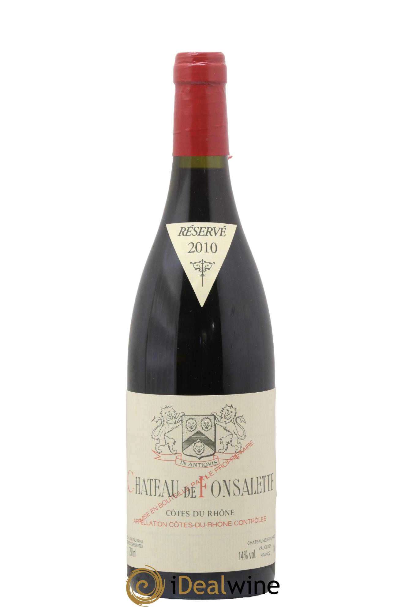 Côtes-du-Rhône Château de Fonsalette Emmanuel Reynaud 2010 - Posten von 1 Flasche - 0