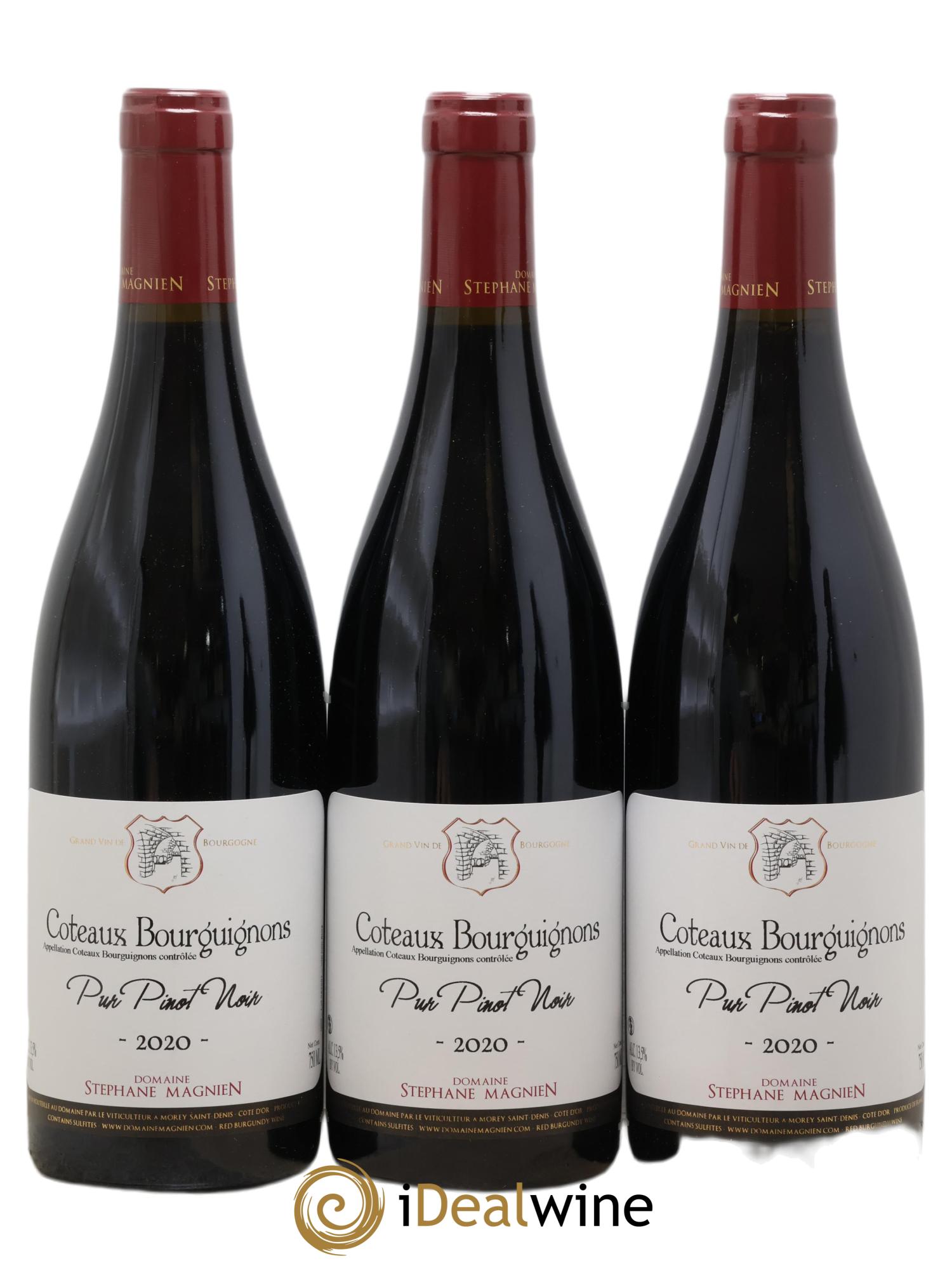 Coteaux Bourguignons Pur Pinot Noir Stéphane Magnien 2020 - Posten von 3 Flaschen - 0