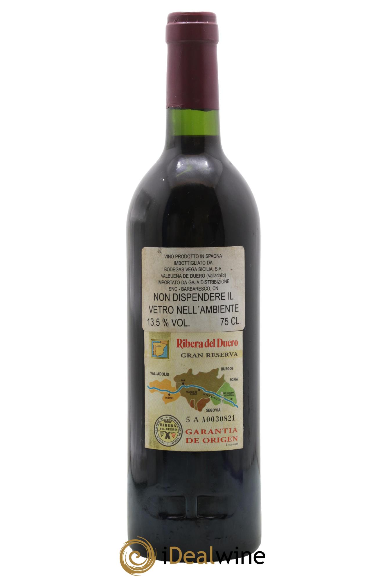 Ribera Del Duero DO Vega Sicilia Unico Famille Alvarez 1989 - Posten von 1 Flasche - 1