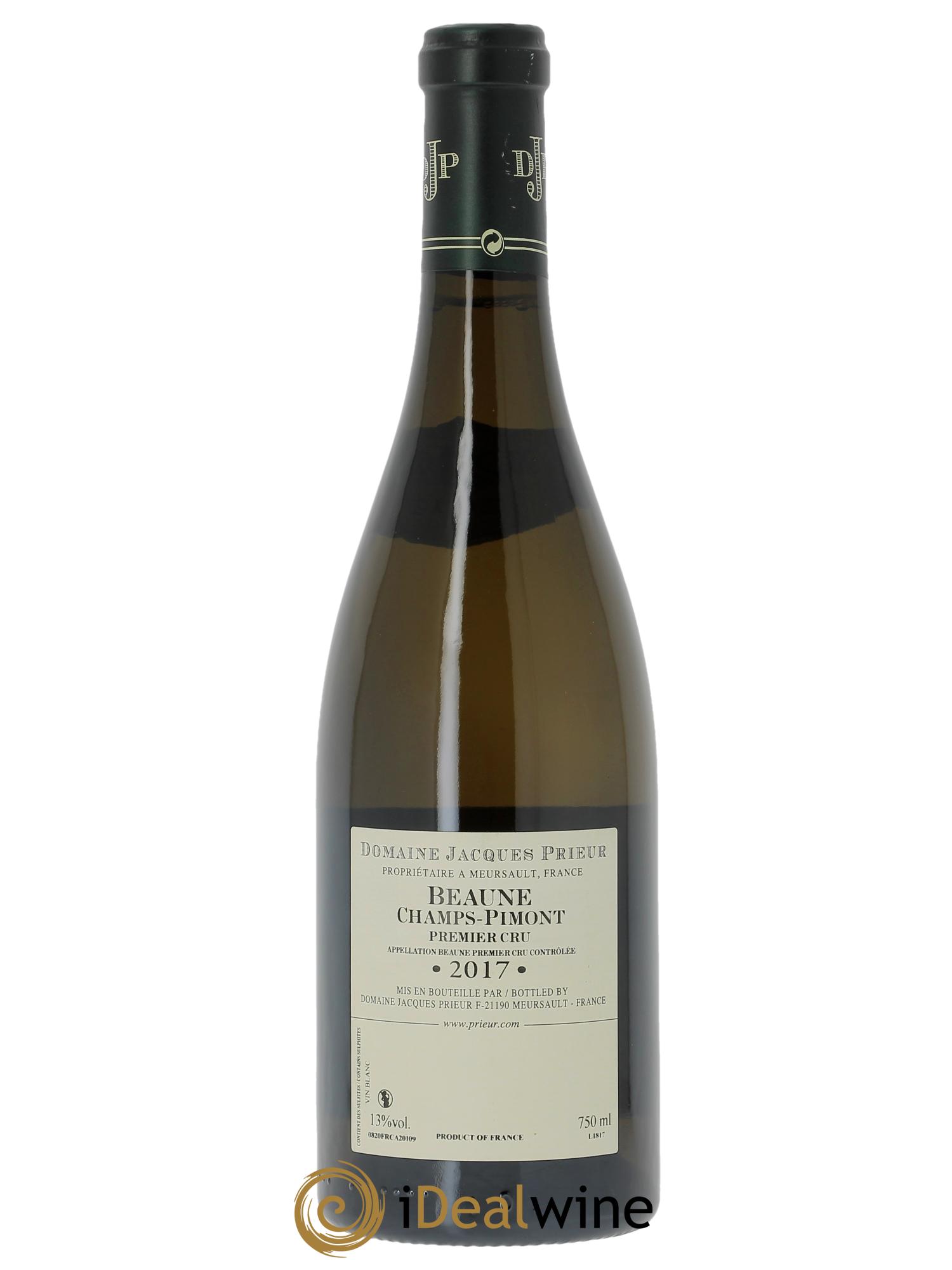 Beaune 1er Cru Champs-Pimont Jacques Prieur (Domaine)  2017 - Lote de 1 botella - 1
