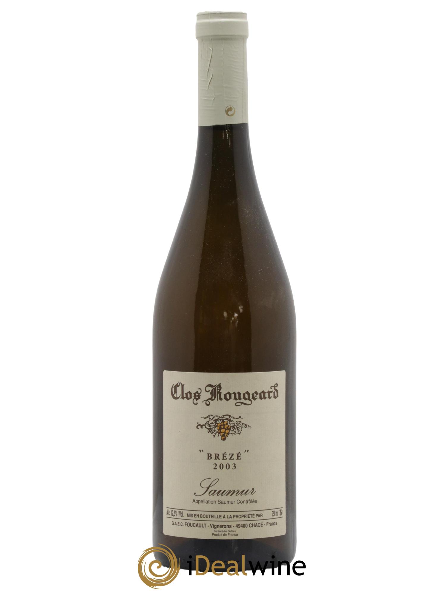 Saumur Brézé Clos Rougeard 2003 - Posten von 1 Flasche - 0