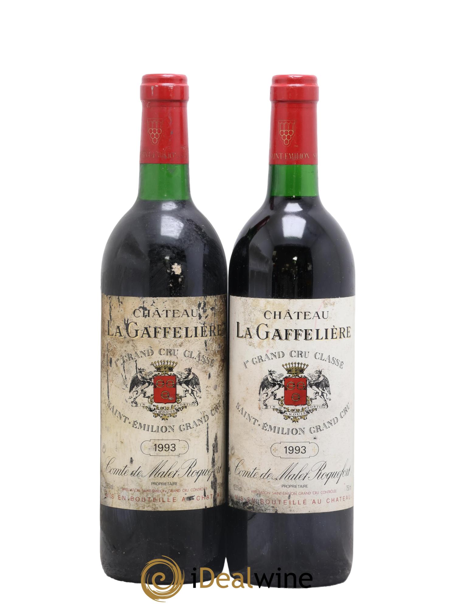 Château la Gaffelière 1er Grand Cru Classé B 1993 - Lot de 2 bouteilles - 0