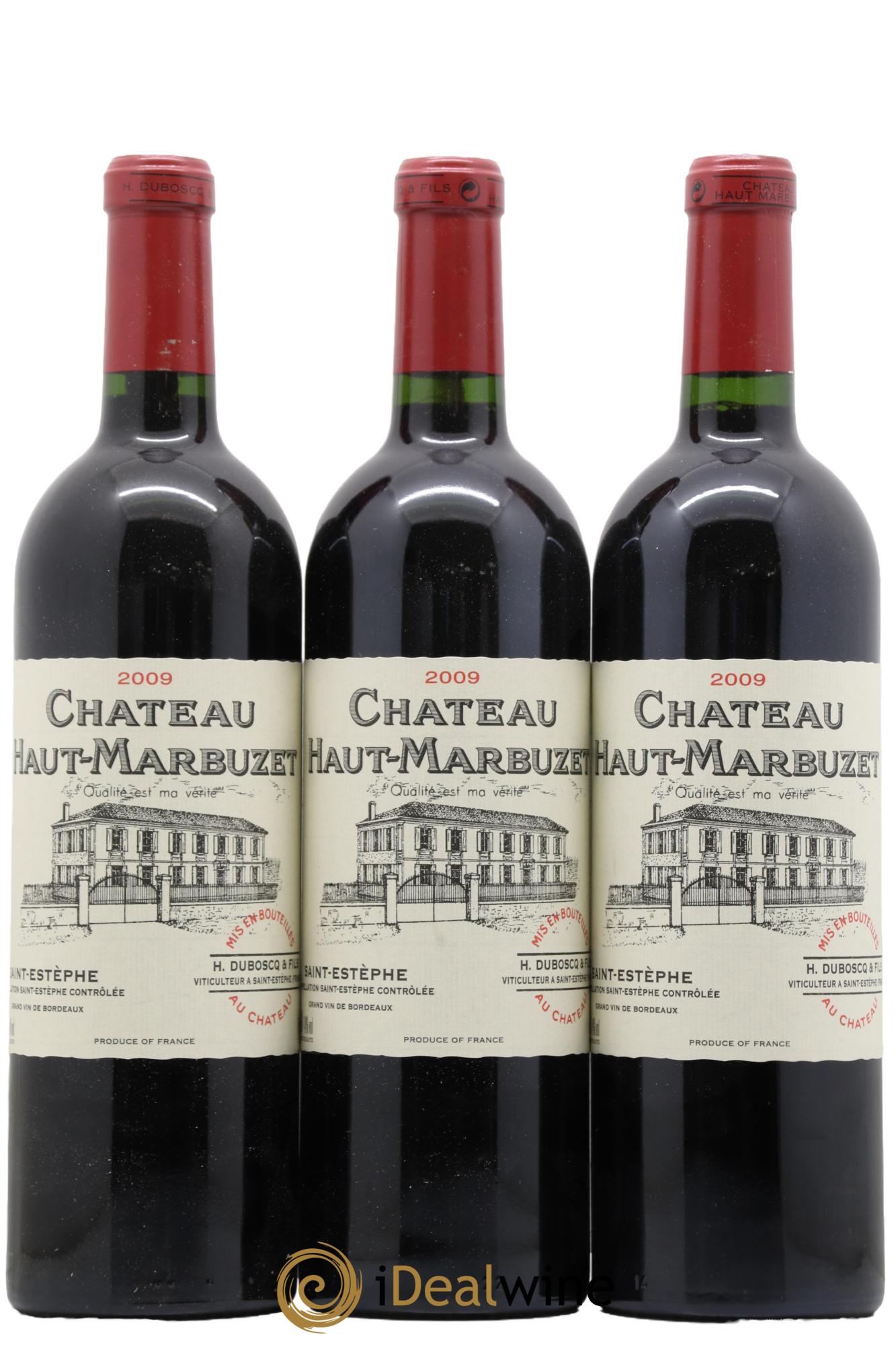 Château Haut Marbuzet 2009 - Lot de 3 bouteilles - 0