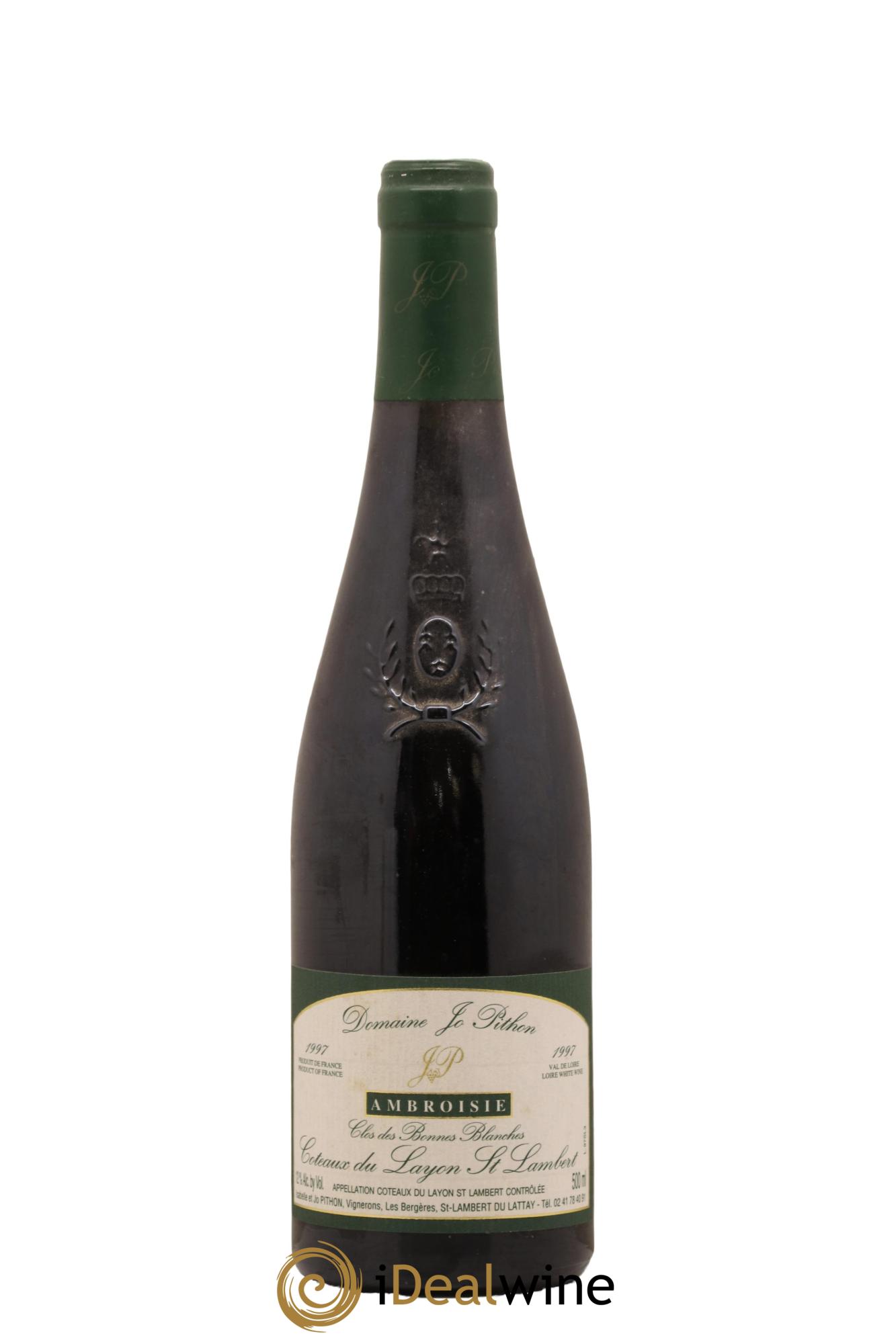 Coteaux du Layon Saint-Lambert Ambroisie Clos des Bonnes Blanches Jo Pithon (Domaine) 1997 - Lot de 1 format 50cl - 0