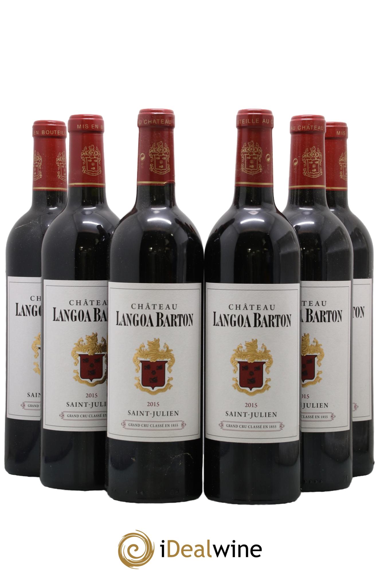 Château Langoa Barton 3ème Grand Cru Classé 2015 - Lot of 6 bottles - 0