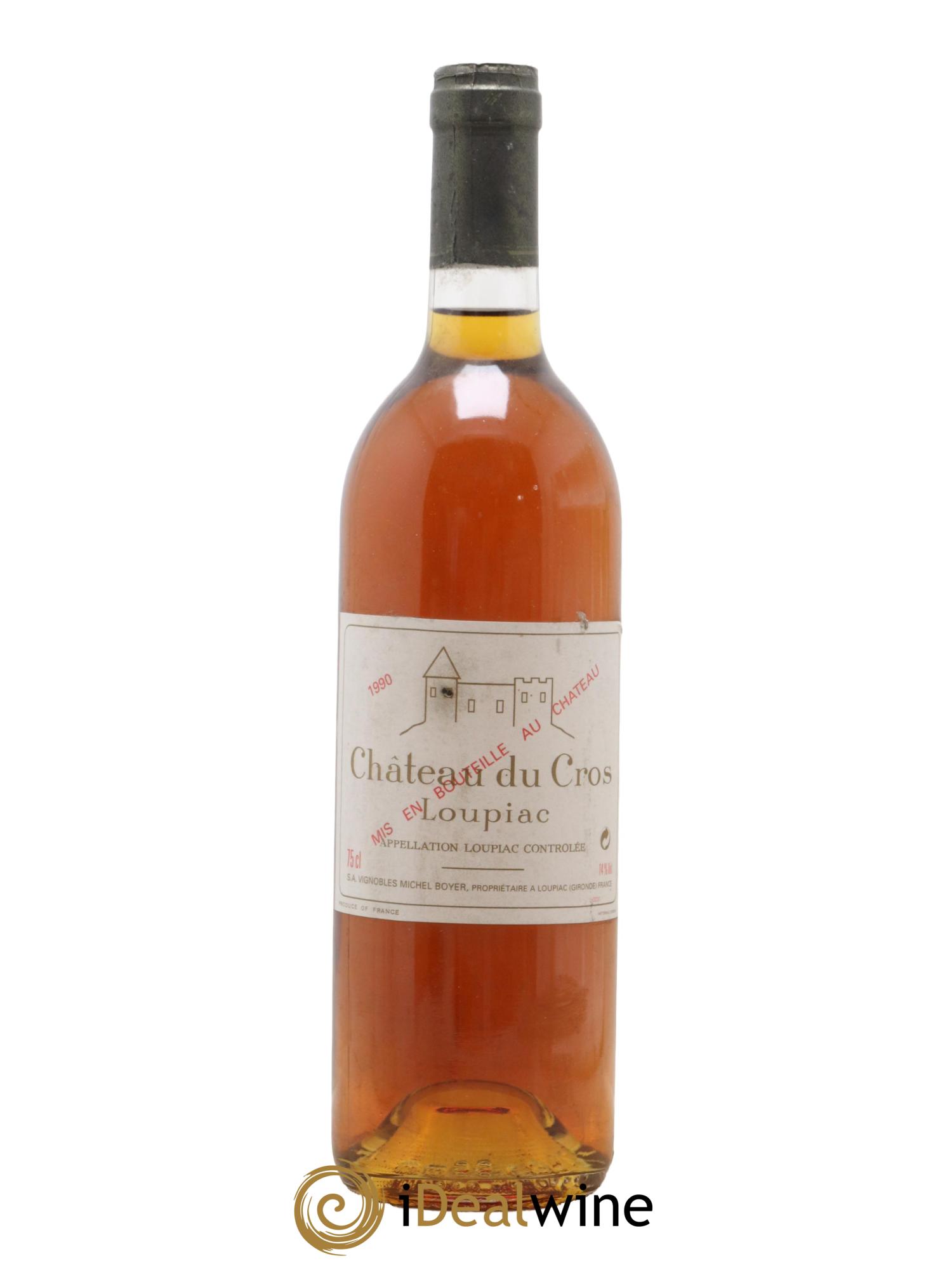 Loupiac Château du Cros 1990 - Lot de 1 bouteille - 0