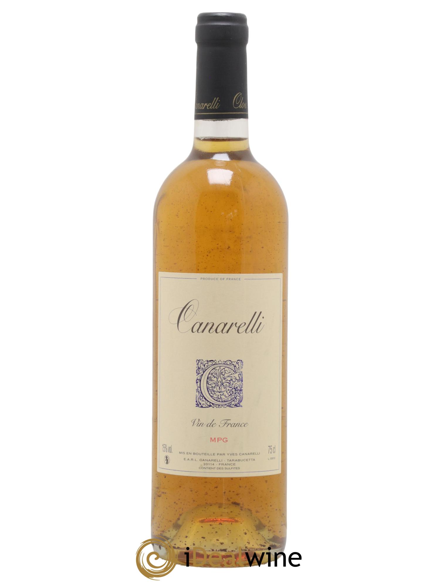 Vin de France Muscat MPG Clos Canarelli 2012 - Lot de 1 bouteille - 0