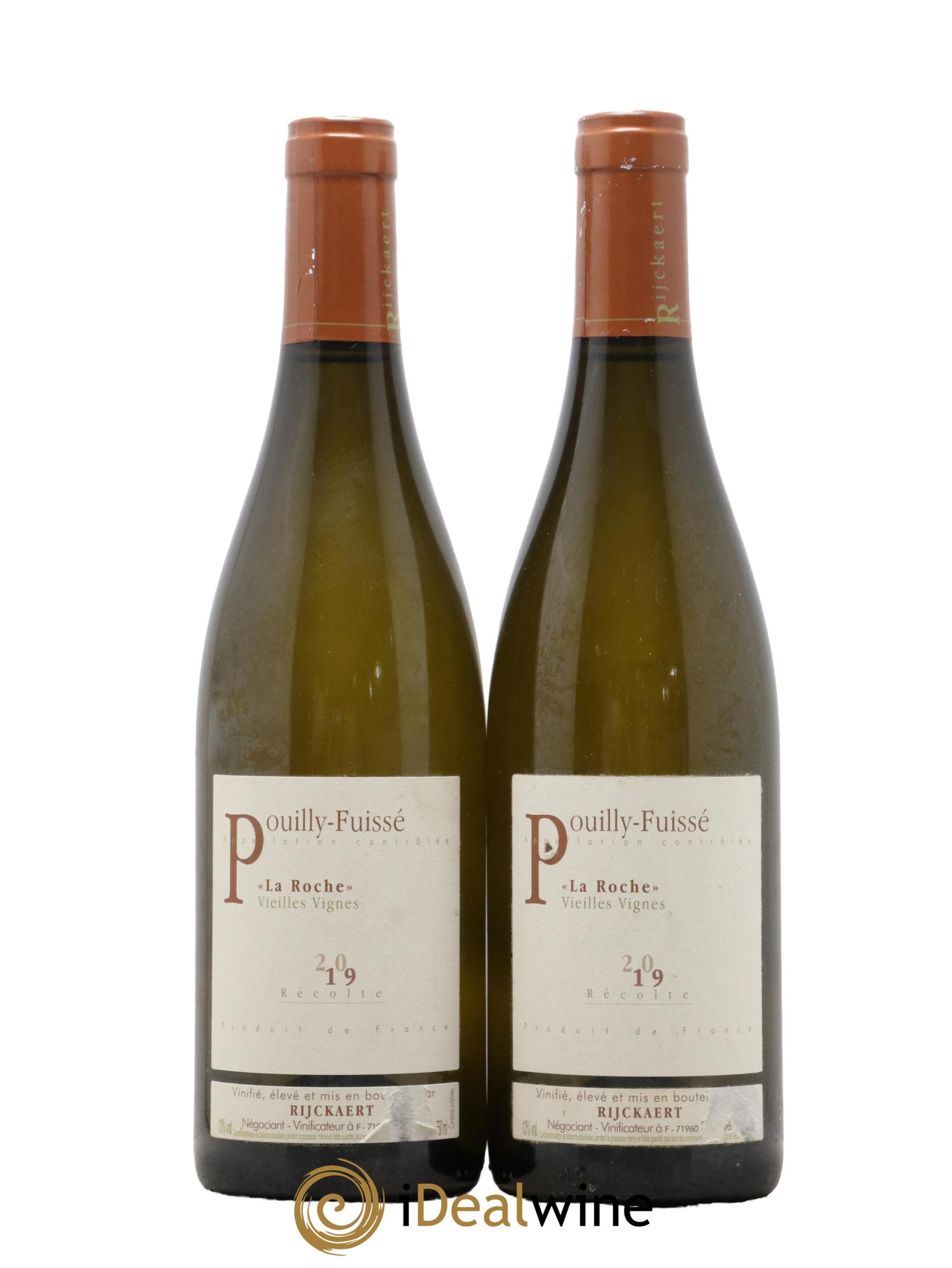 Pouilly-Fuissé La Roche Vieilles Vignes Rijckaert 2019 - Posten von 2 Flaschen - 0