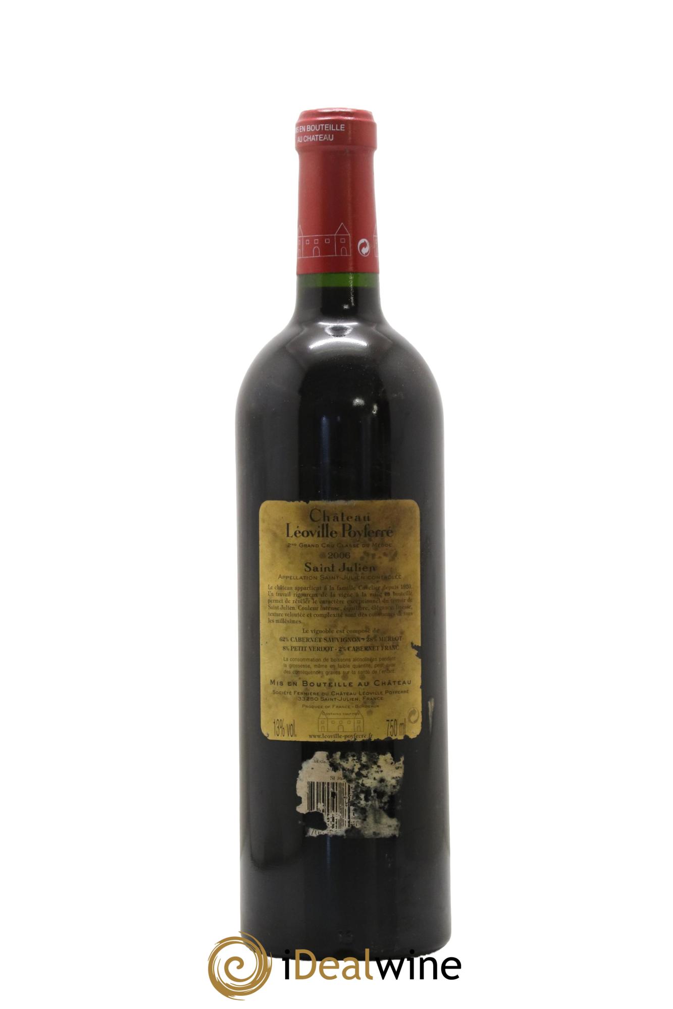 Château Léoville Poyferré 2ème Grand Cru Classé 2006 - Lot of 1 bottle - 1