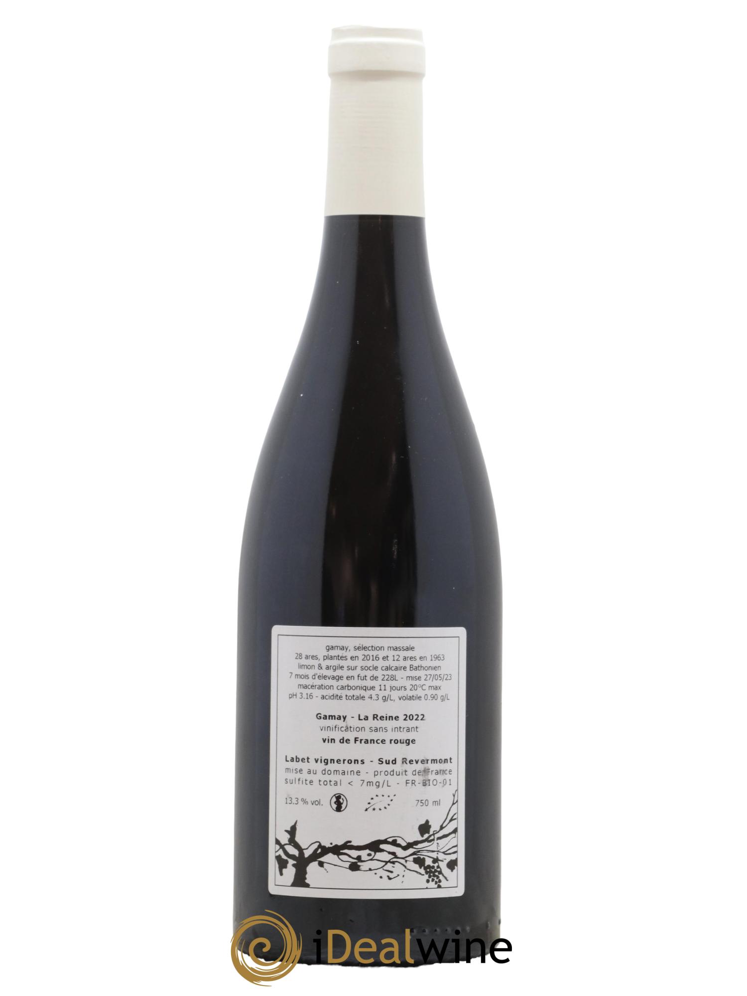 Vin de France Gamay La Reine Labet (Domaine) 2022 - Lot de 1 bouteille - 1