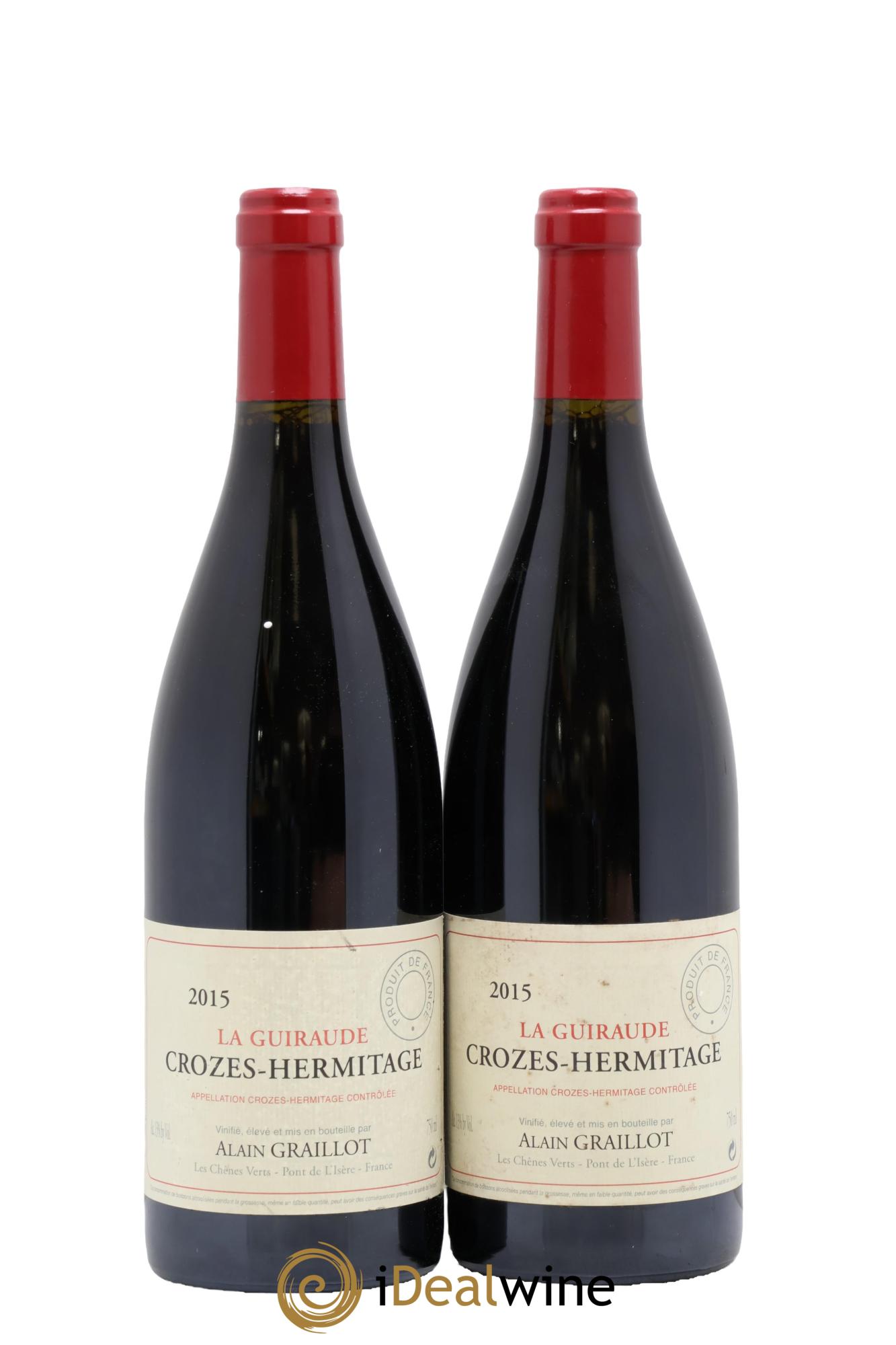 Crozes-Hermitage La Guiraude Domaine Graillot 2015 - Lot of 2 bottles - 0