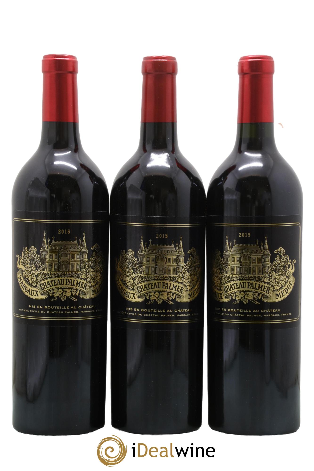Château Palmer 3ème Grand Cru Classé 2015 - Lot de 3 bouteilles - 0