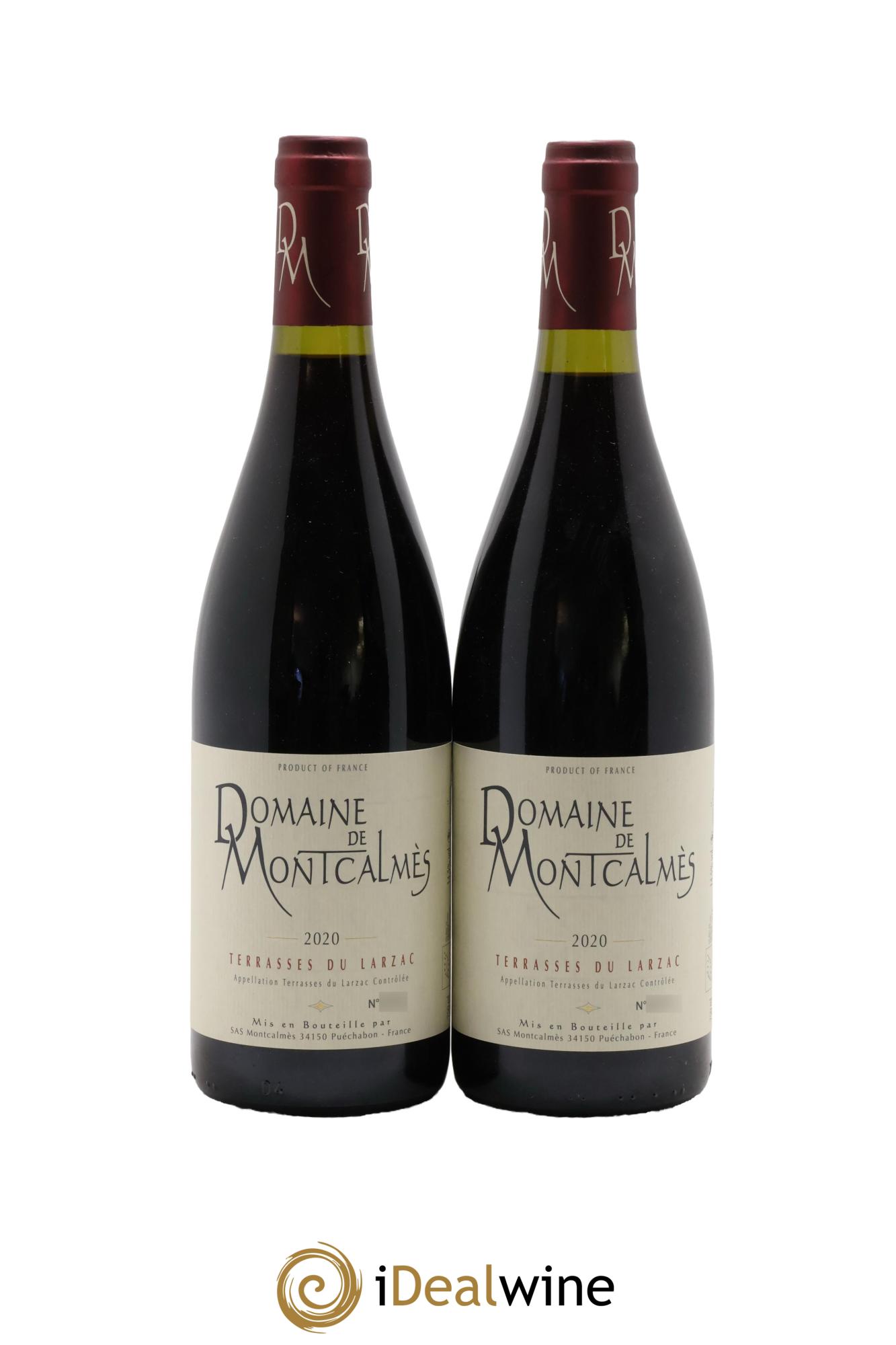 Terrasses du Larzac Domaine de Montcalmès Frédéric Pourtalié 2020 - Lot de 2 bouteilles - 0