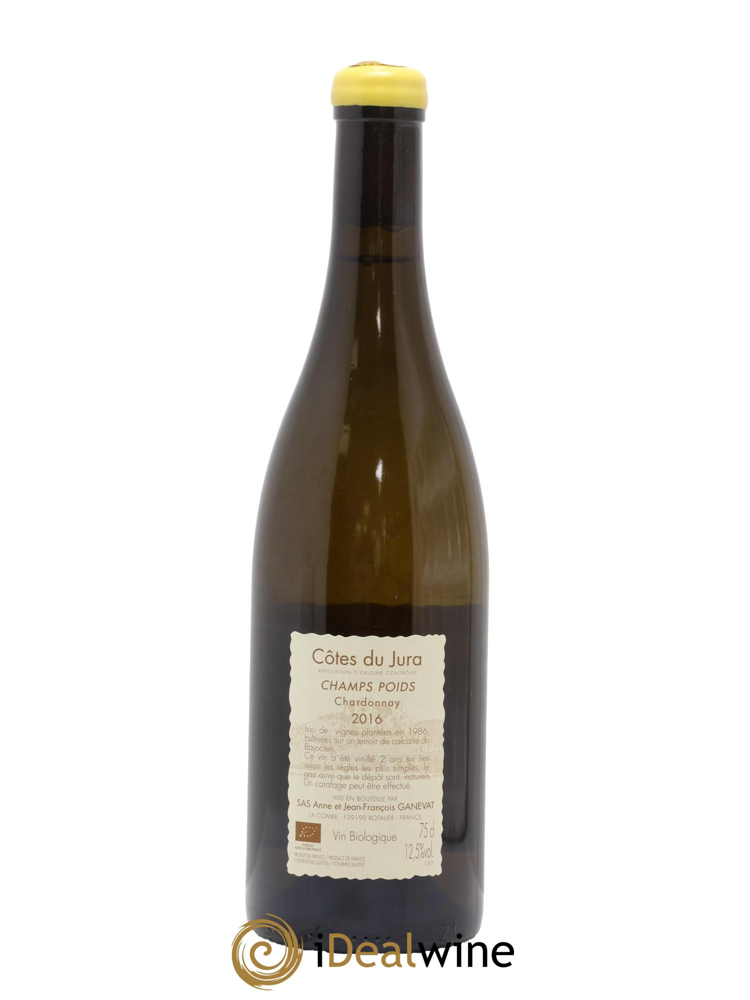 Côtes du Jura Champs Poids Anne et Jean François Ganevat 2016 - Posten von 1 Flasche - 1