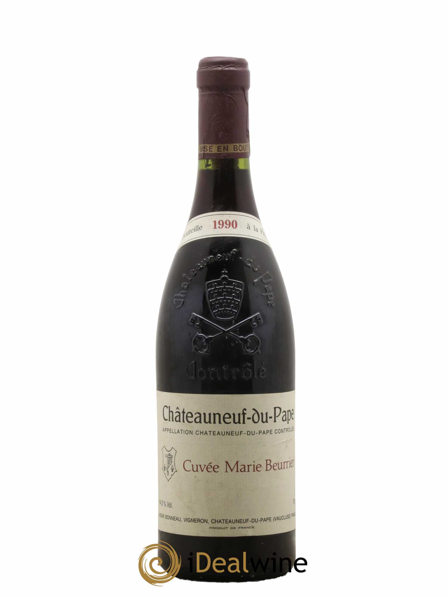 Châteauneuf-du-Pape Marie Beurrier Henri Bonneau & Fils 1990 - Posten von 1 Flasche - 0