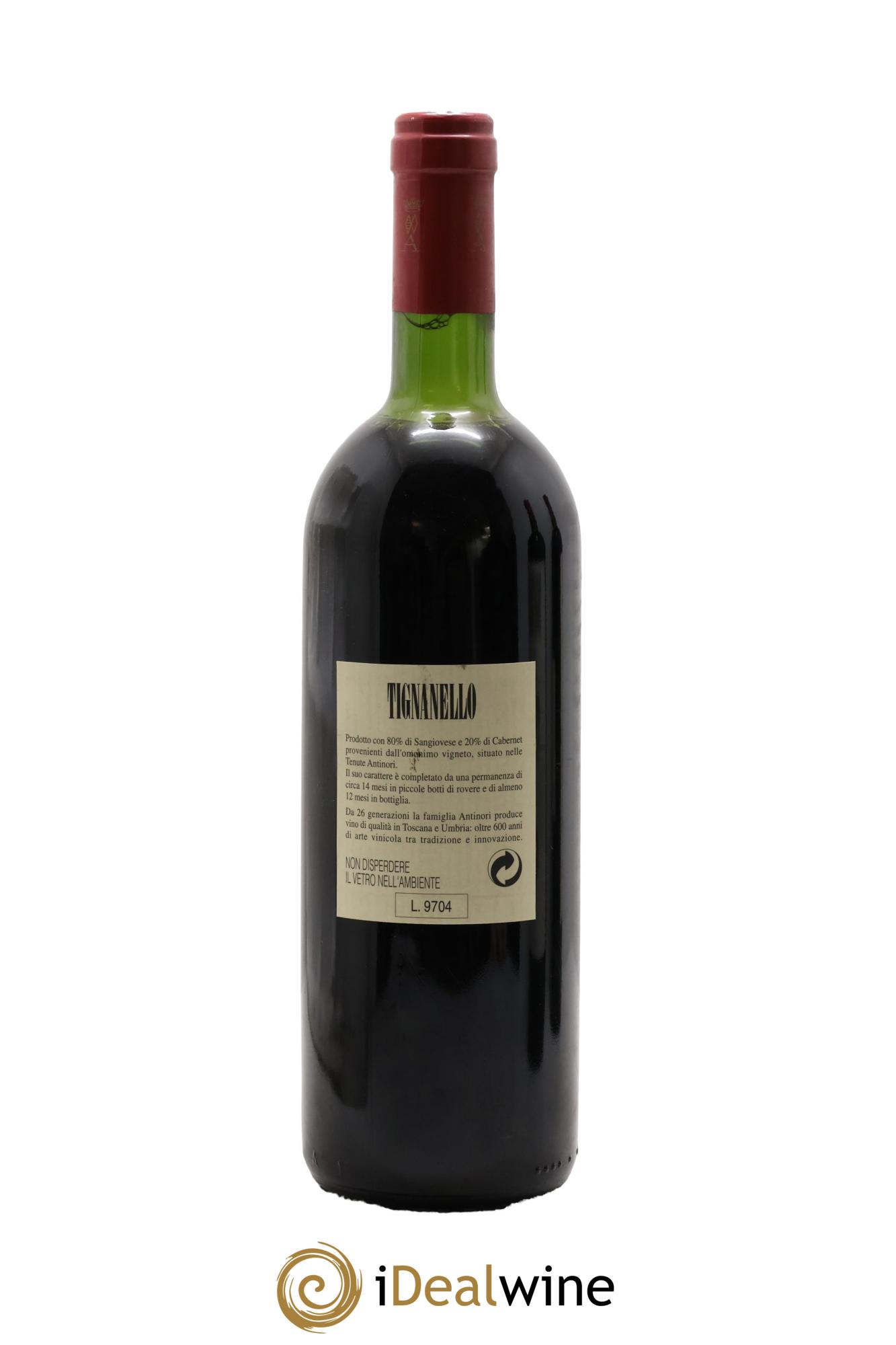 Toscana IGT Tignanello Tenuta Tignanello - Marchesi Antinori 1994 - Lotto di 1 bottiglia - 1