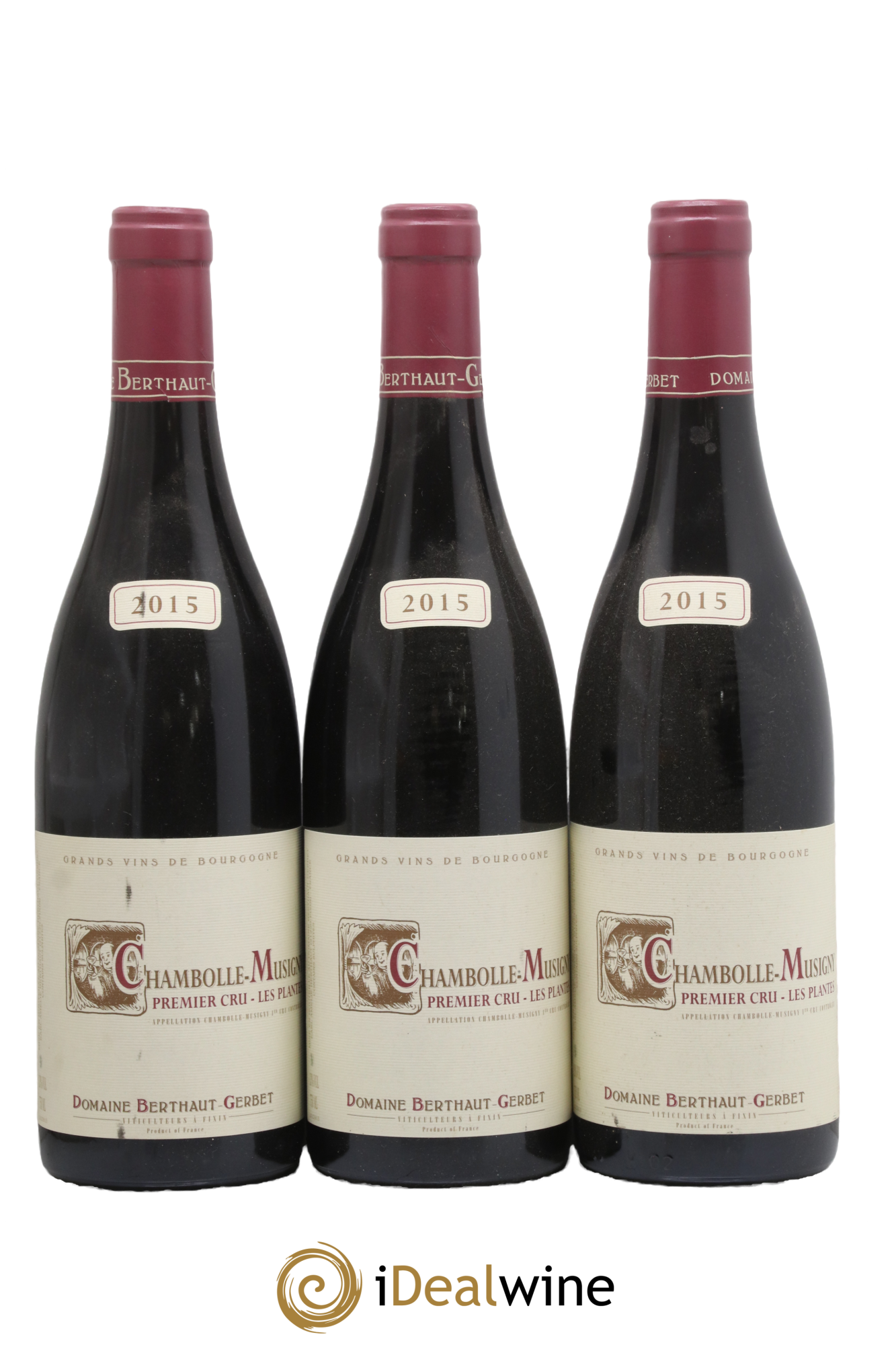 Chambolle-Musigny 1er Cru Les Plantes Berthaut Gerbet (Domaine) 2015 - Lot de 3 bouteilles - 0