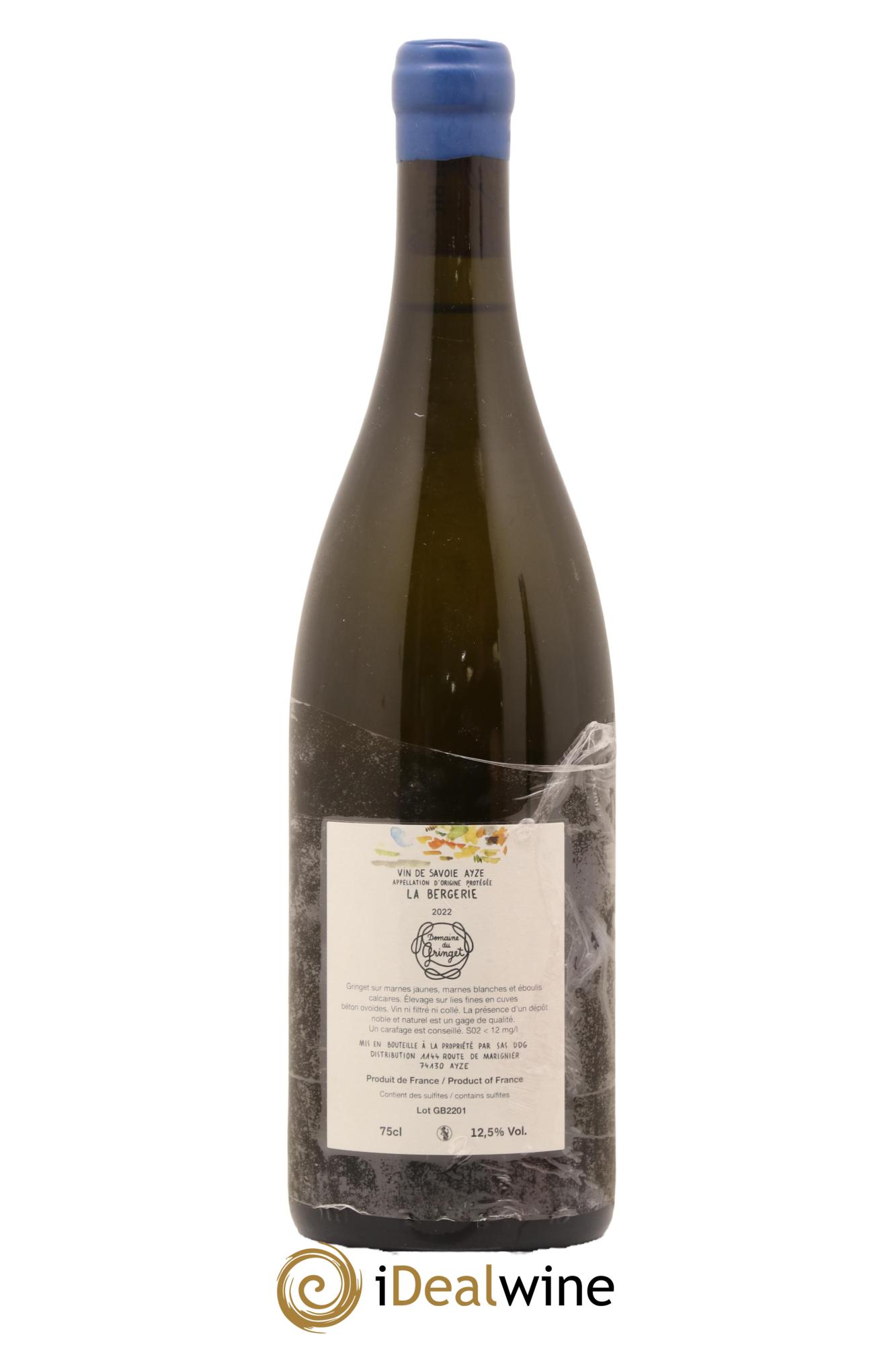 Vin de Savoie La Bergerie Domaine du Gringet 2022 - Lot de 1 bouteille - 1