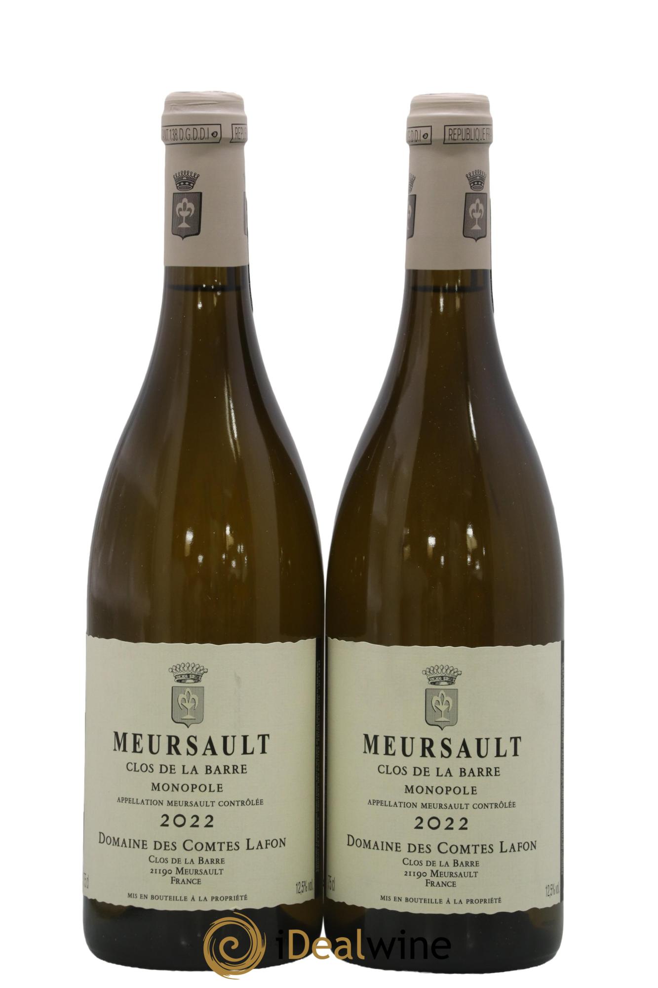 Meursault Clos de la Barre Comtes Lafon (Domaine des) 2022 - Lot de 2 bouteilles - 0