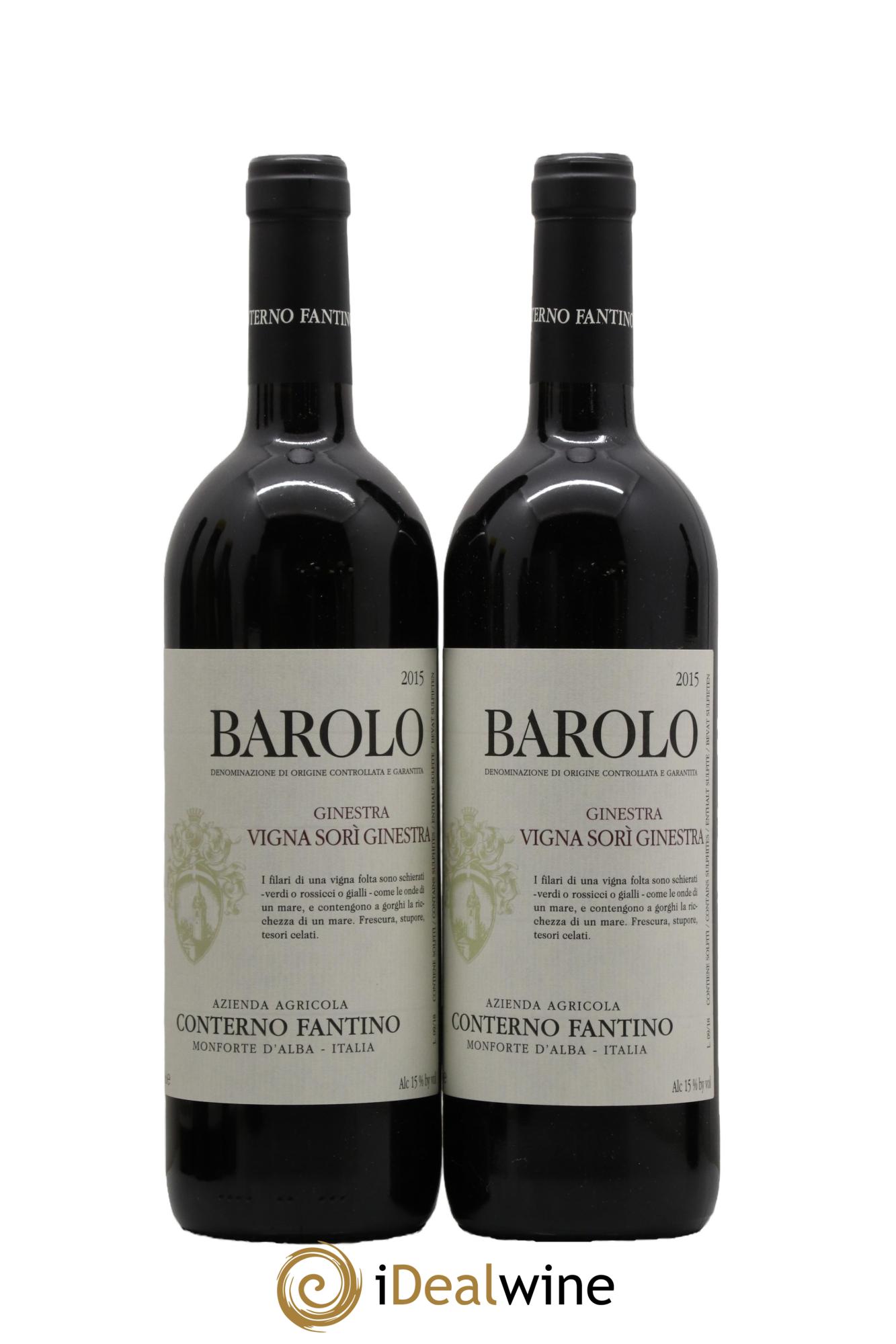 Barolo DOCG Sori Ginestra Conterno Fantino 2015 - Lotto di 2 bottiglie - 0