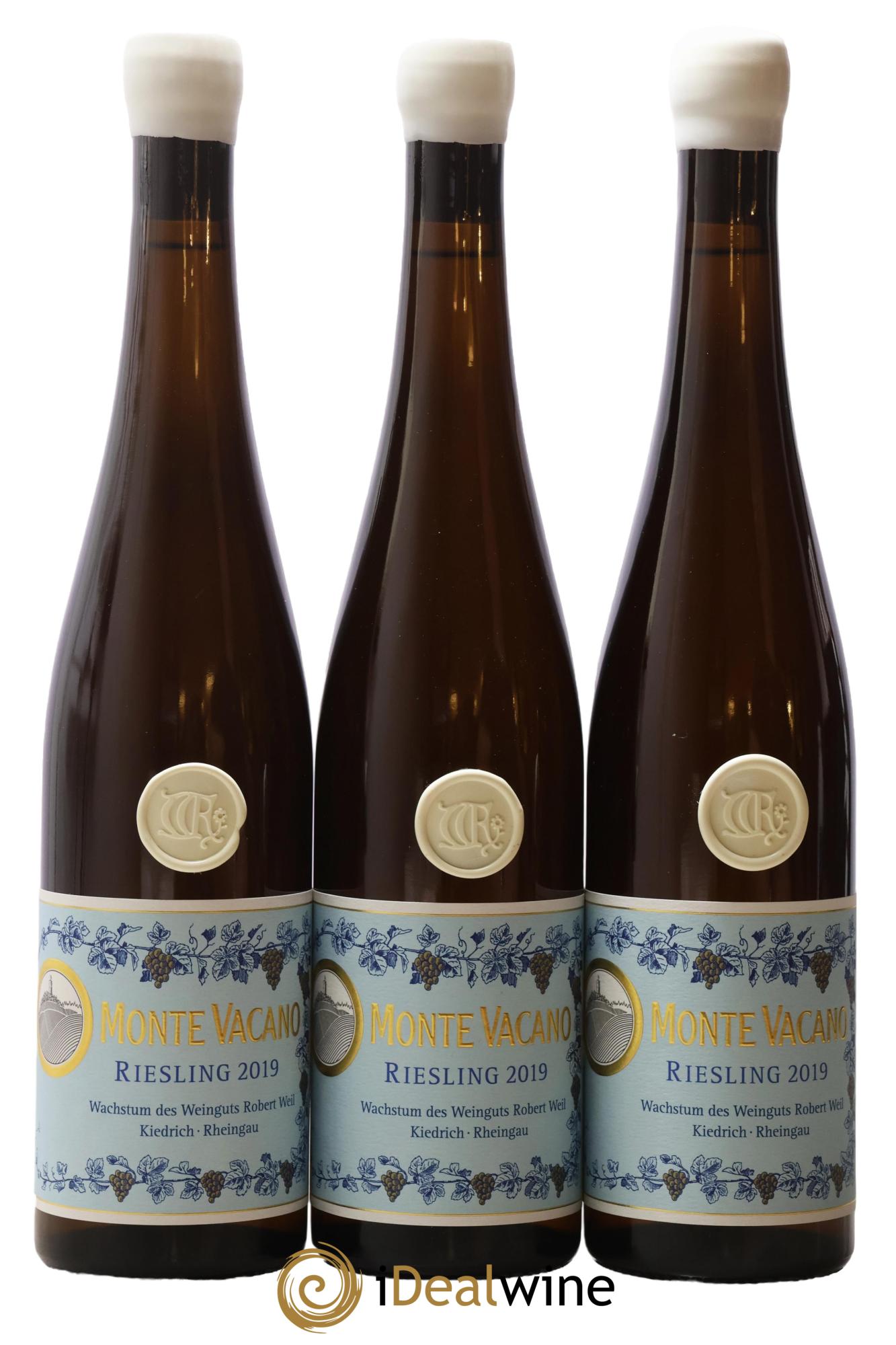 Rheingau Riesling Kiedricher Grafenberg Monte Vacano Robert Weil 2019 - Lot of 3 bottles - 0