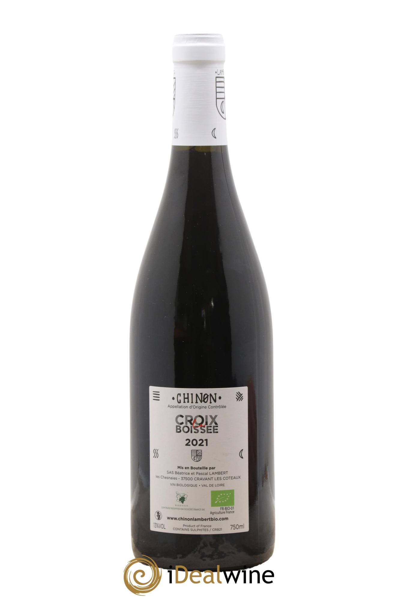 Chinon La Croix Boissee Domaine Lambert 2021 - Lot de 1 bouteille - 1