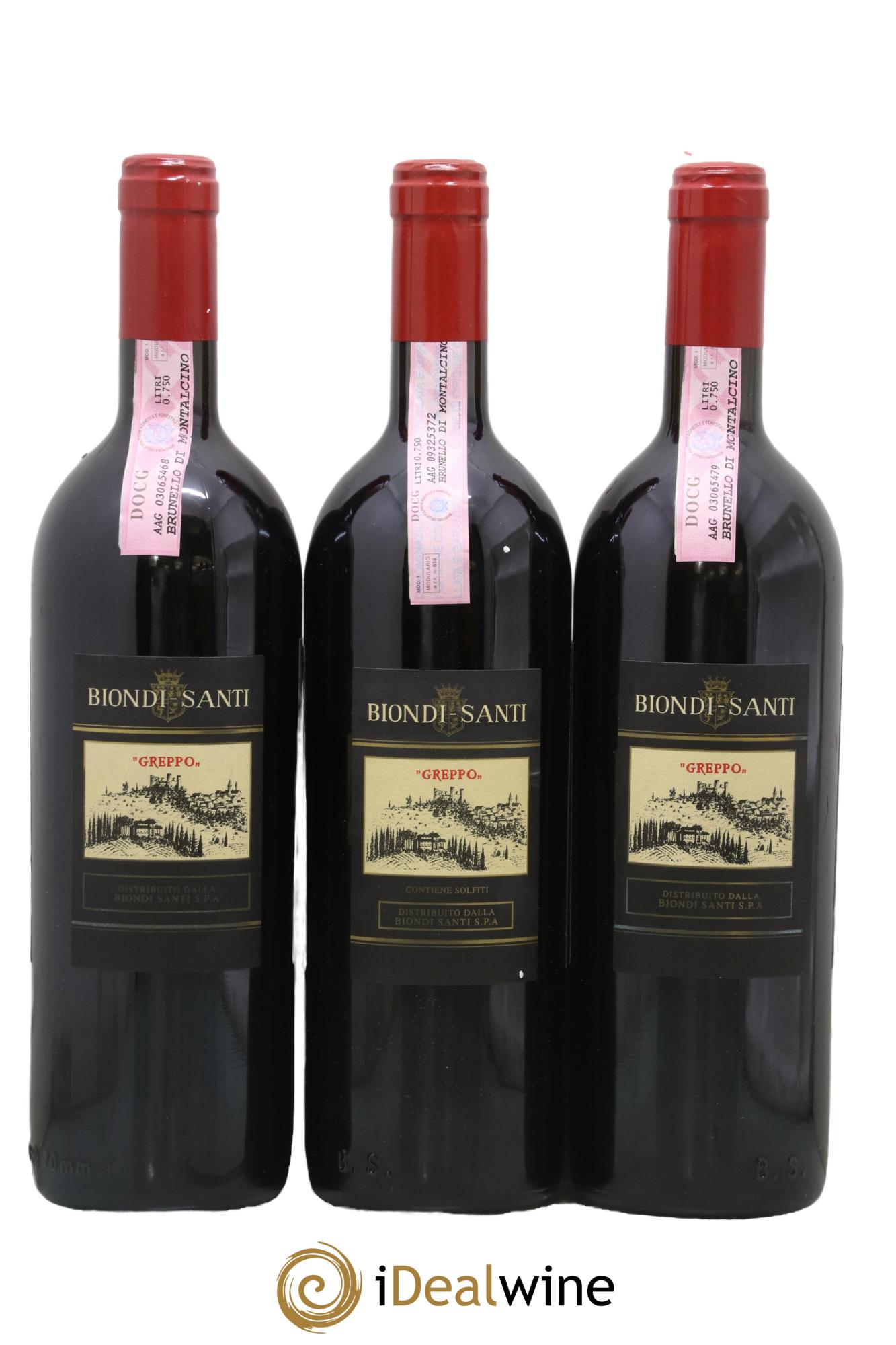 Brunello di Montalcino DOCG Biondi-Santi Tenuta Greppo 2001 - Lot of 3 bottles - 1