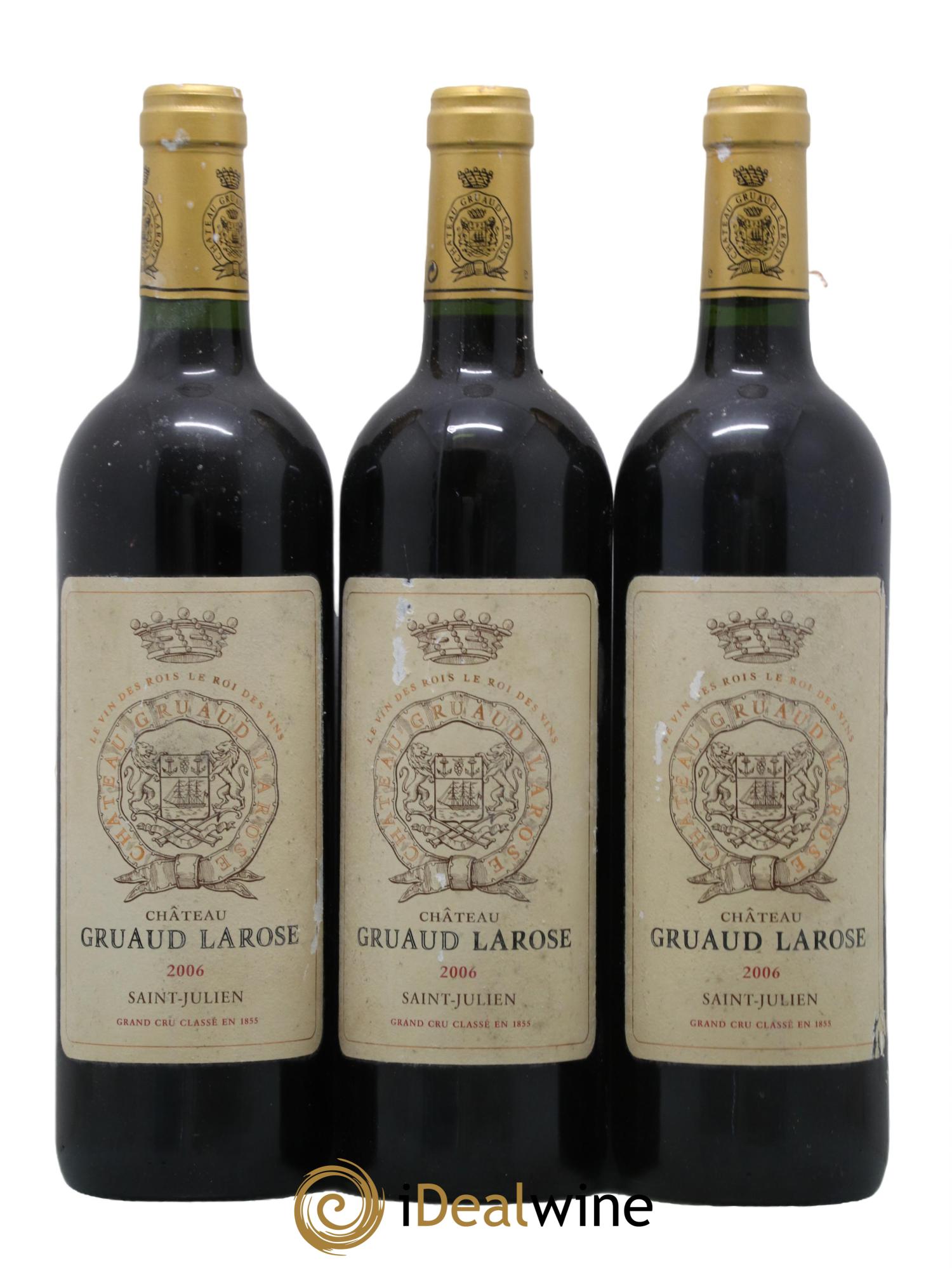 Château Gruaud Larose 2ème Grand Cru Classé 2006 - Lot de 3 bouteilles - 0