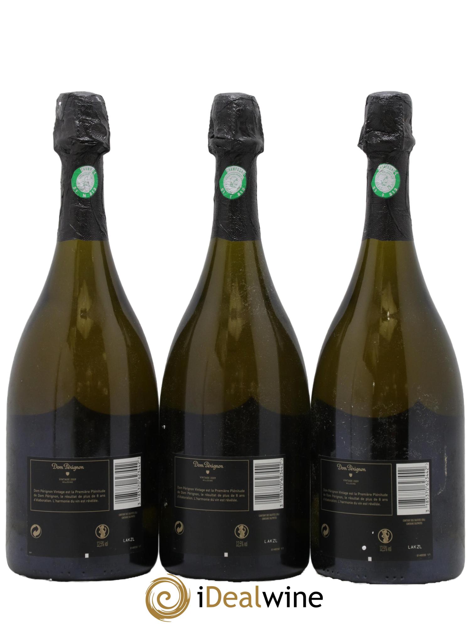 Brut Dom Pérignon 2009 - Lot of 3 bottles - 1