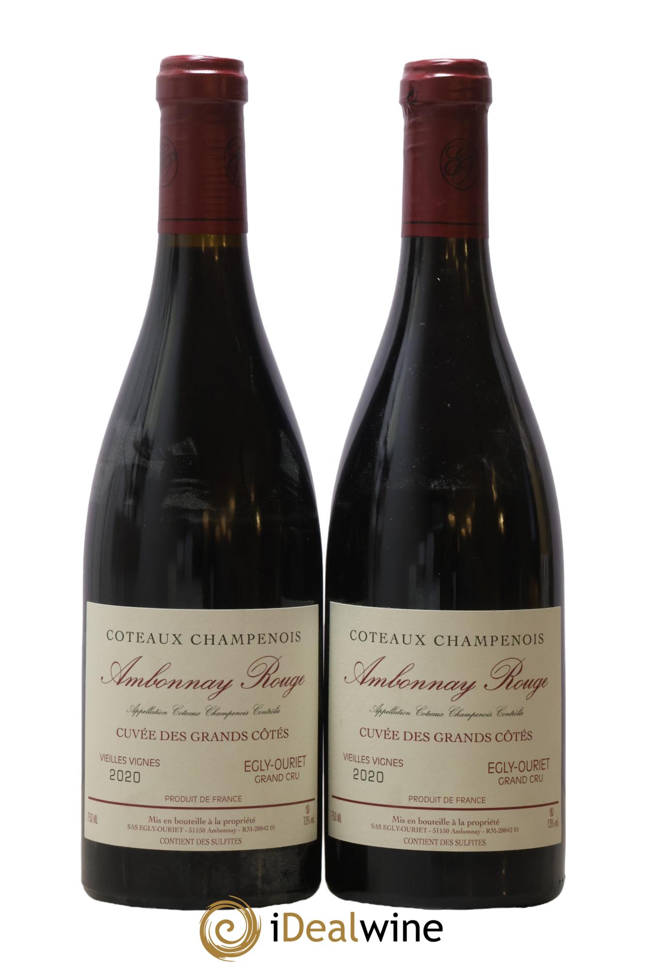 Ambonnay Cuvée des Grands Côtés VV Grand Cru Egly-Ouriet 2020 - Posten von 2 Flaschen - 0