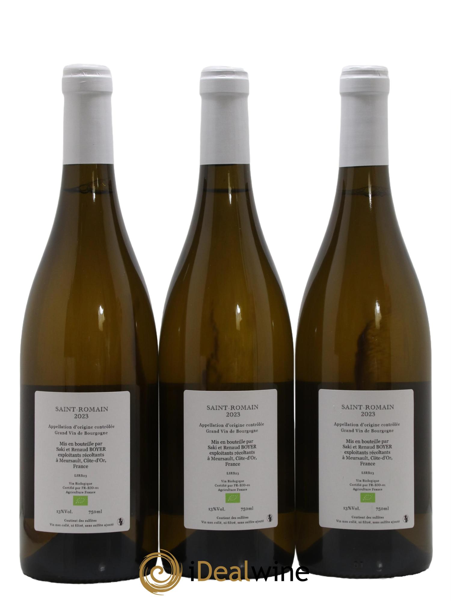 Saint-Romain Renaud Boyer 2023 - Lot de 3 bouteilles - 1