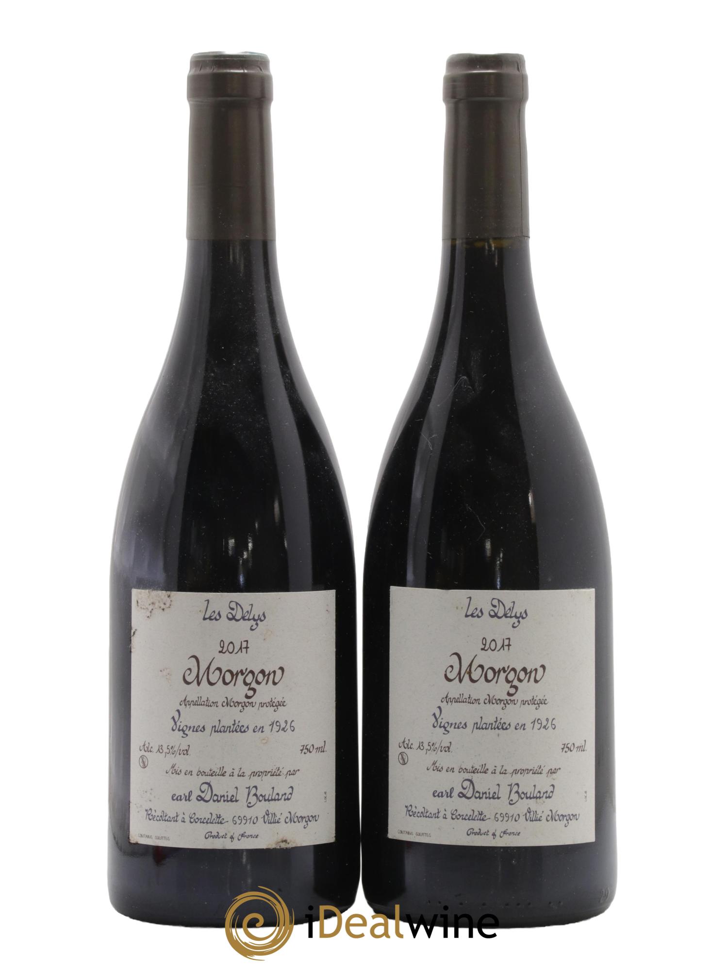 Morgon Les Delys Vielles Vignes de 1926 Daniel Bouland (Domaine) 2017 - Lot de 2 bouteilles - 0