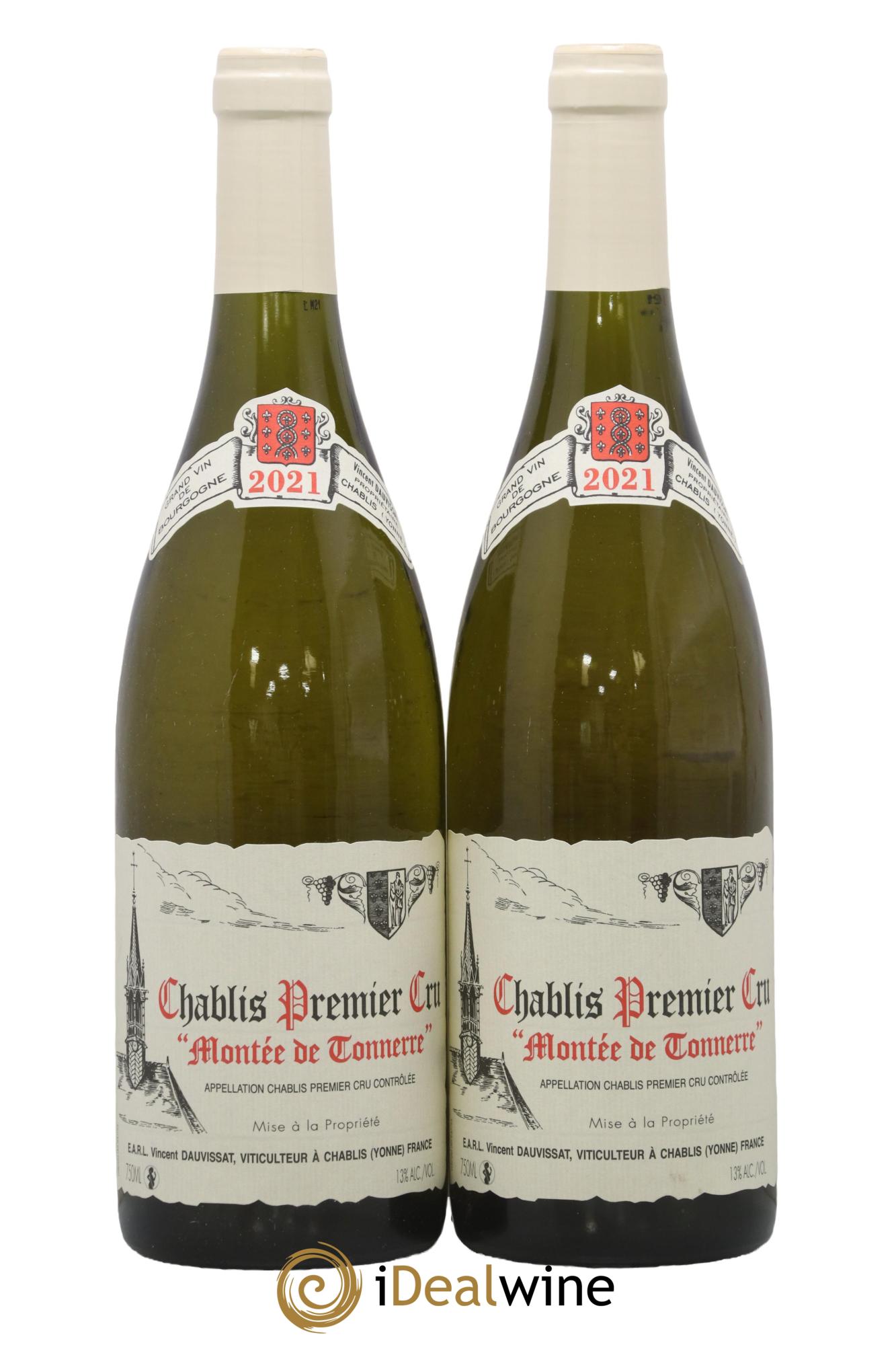 Chablis 1er Cru Montée de Tonnerre Vincent Dauvissat (Domaine) 2021 - Lot de 2 bouteilles - 0